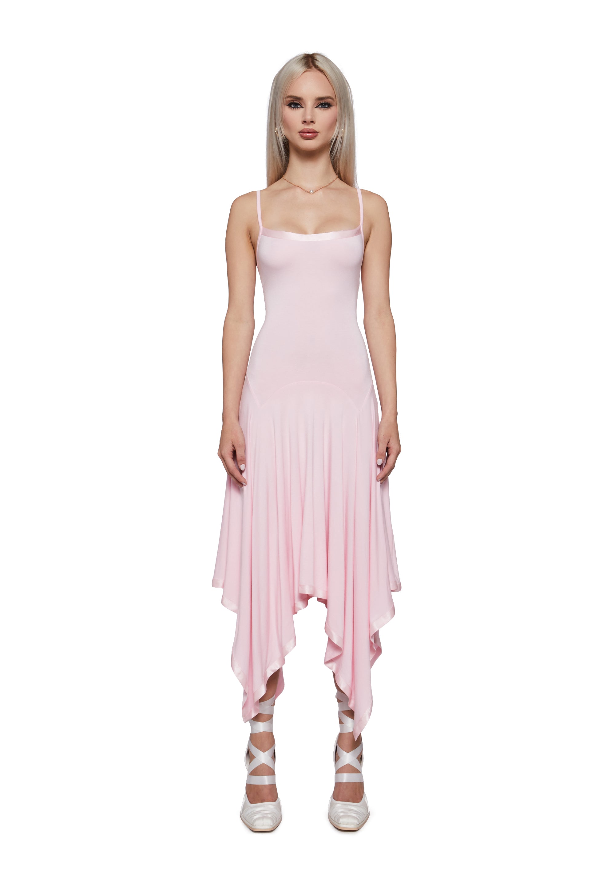 Giselle Y2K Ballet Core Asymmetrical Tank Dress