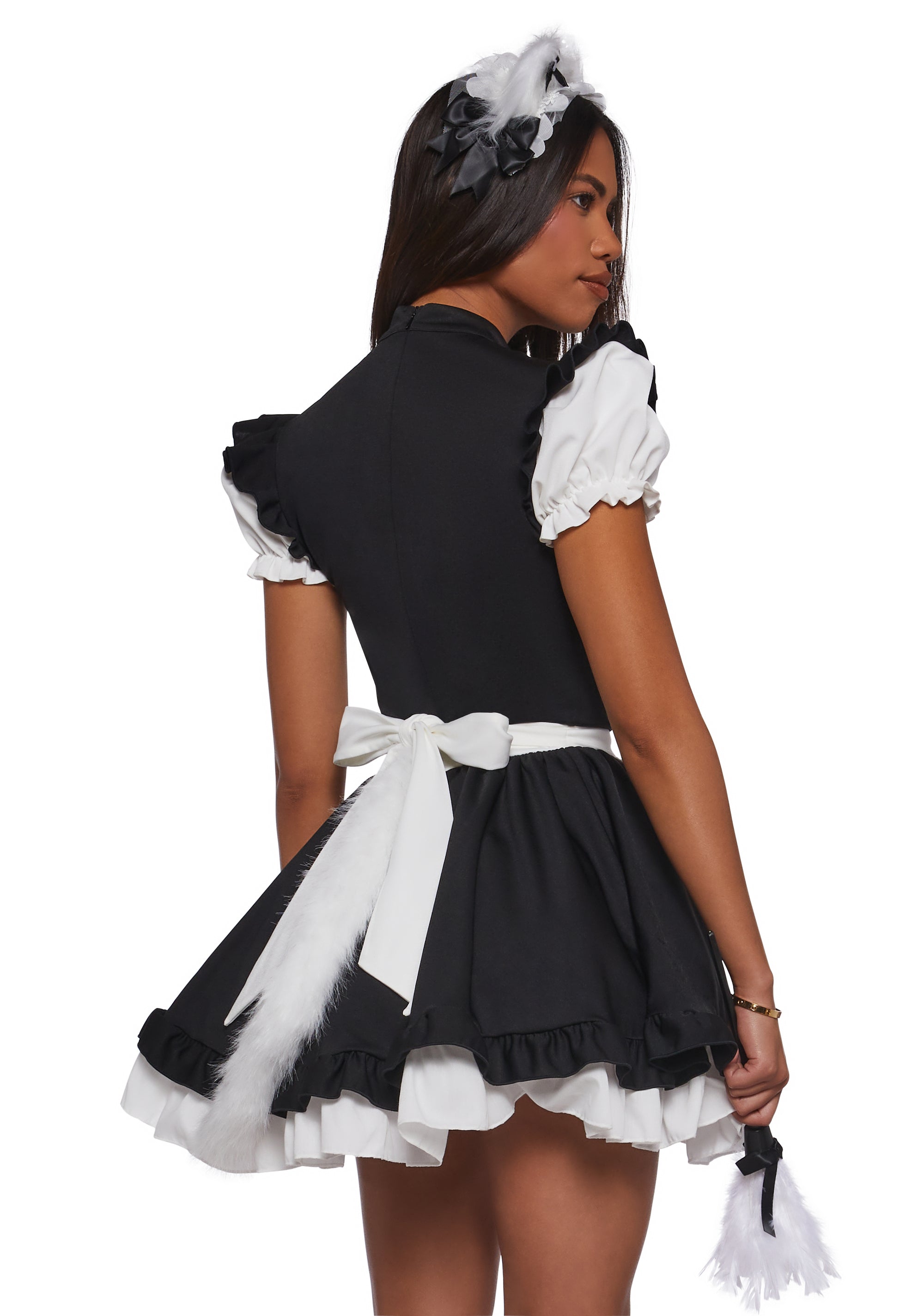 maid black dress Anime Maid Premium Costume BLK/WHT / XX-SMALL