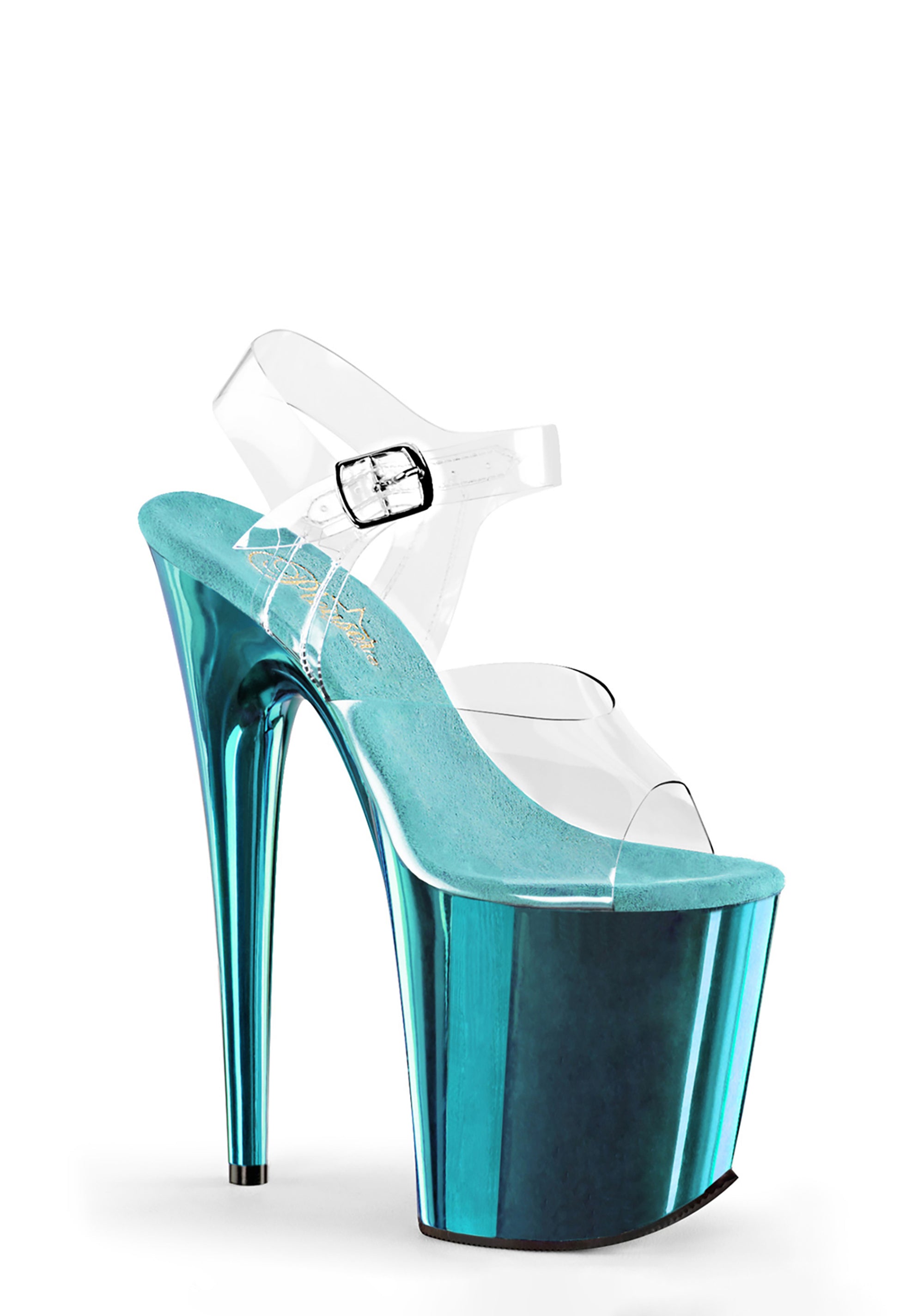 Flamingo-808 Platform Sandals - Blue Chrome