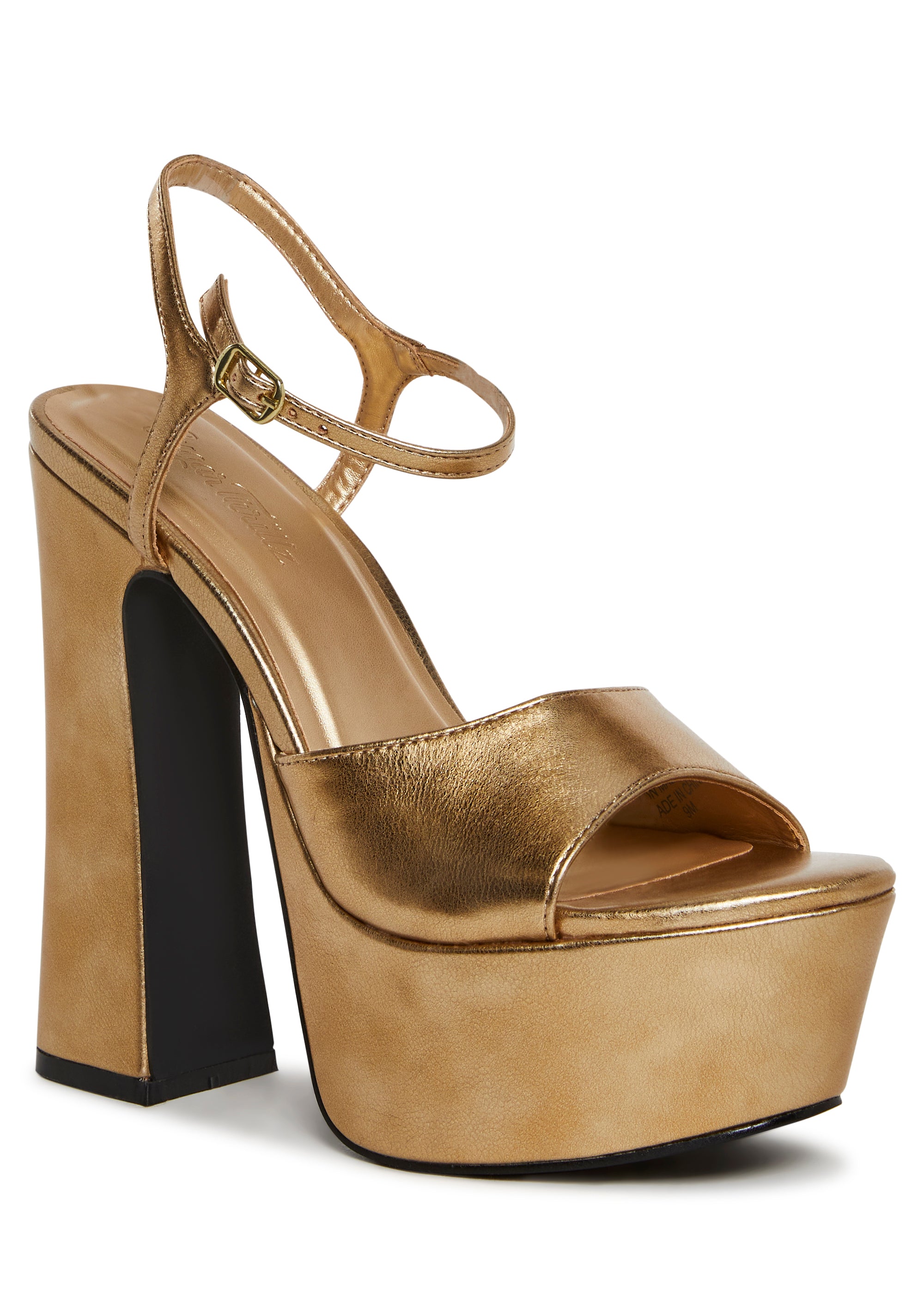 Golden Goddess Platform Heels