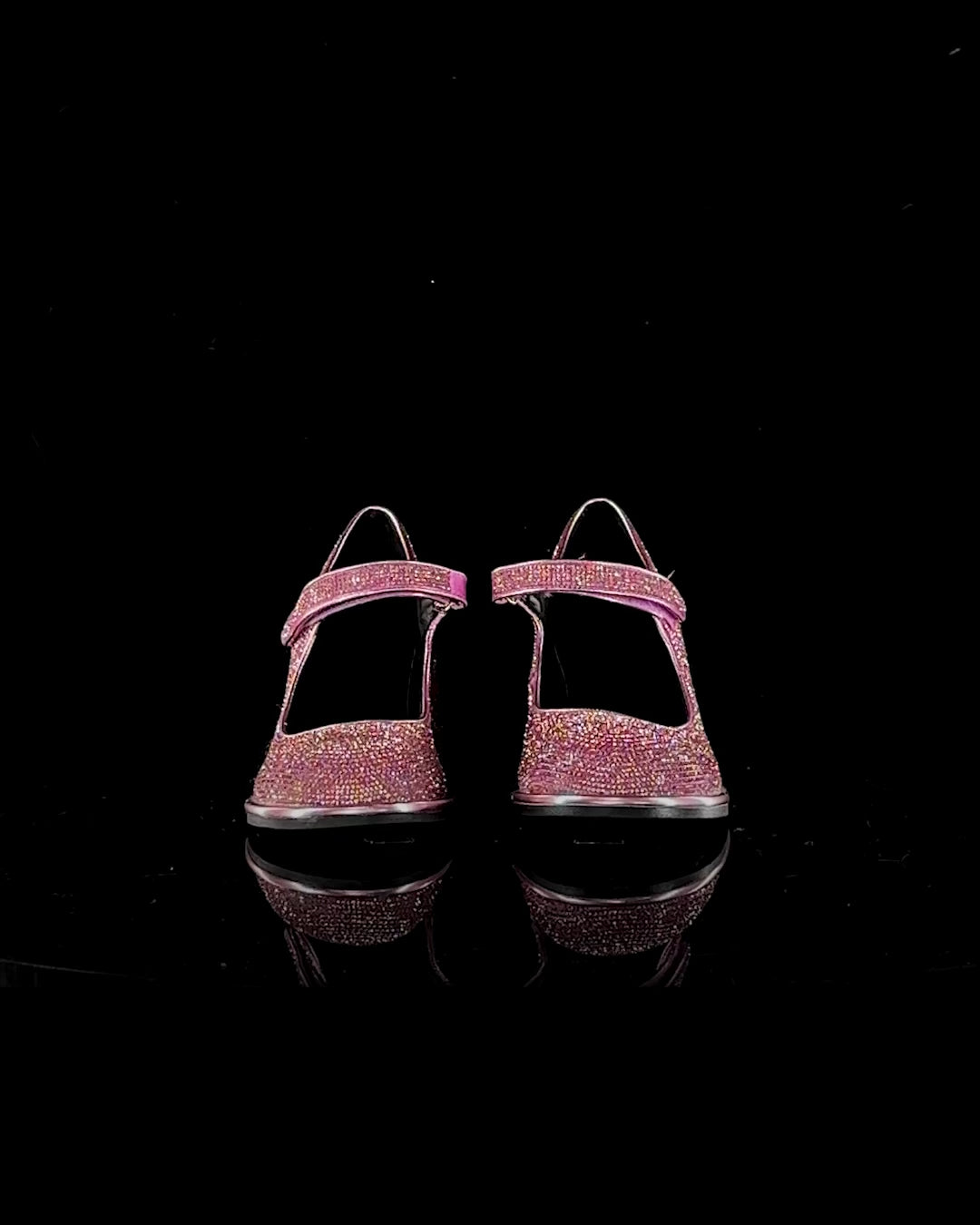 Desire Me Rhinestone Mary Janes - Pink