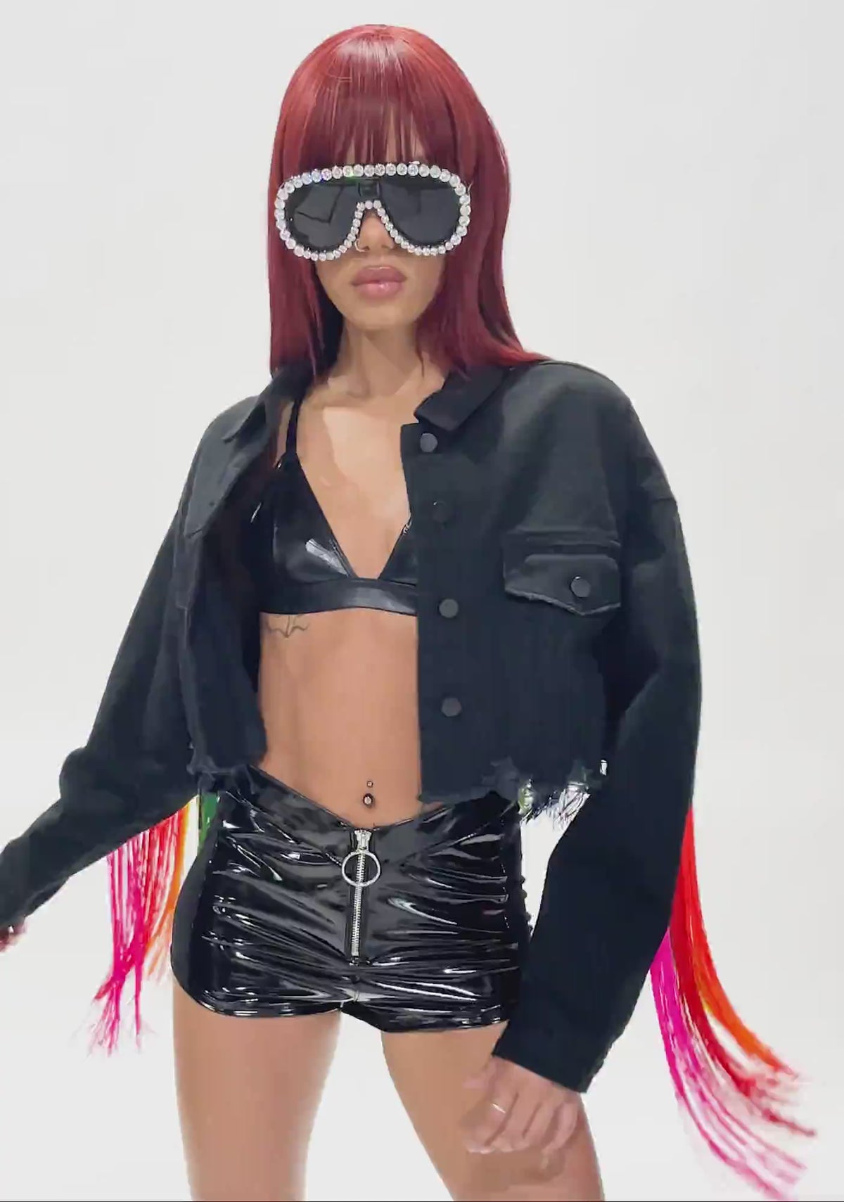 Feel This Moment Denim Jacket - Black