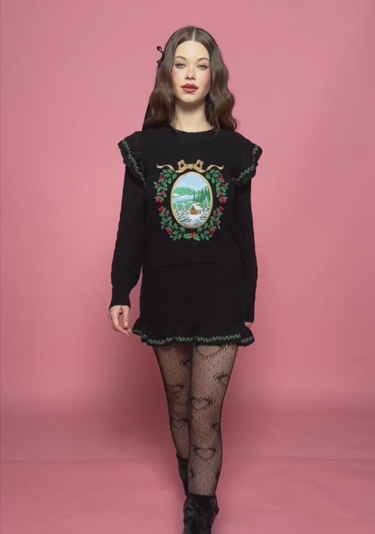 Snowbound Heirloom Mini Skirt