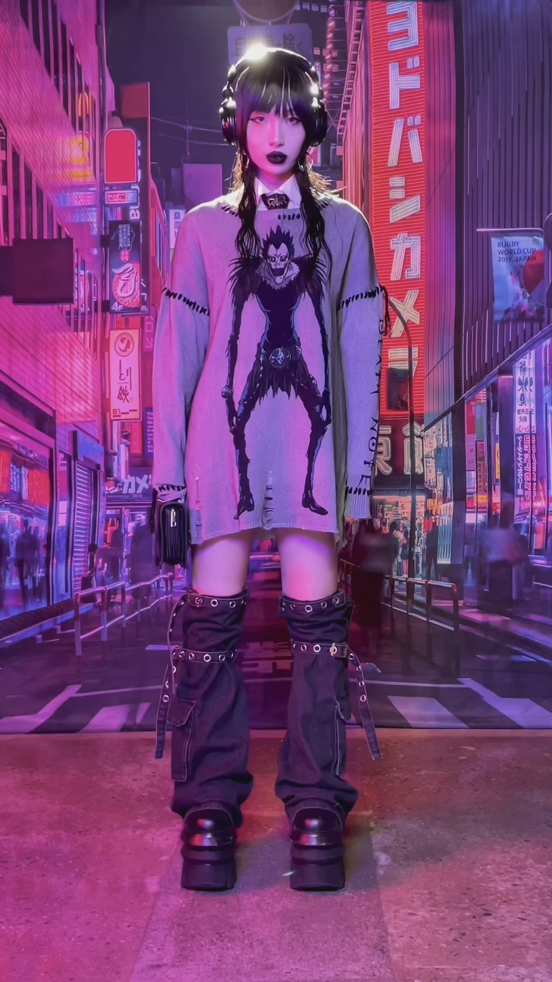 Demon Encounters Oversized Sweater