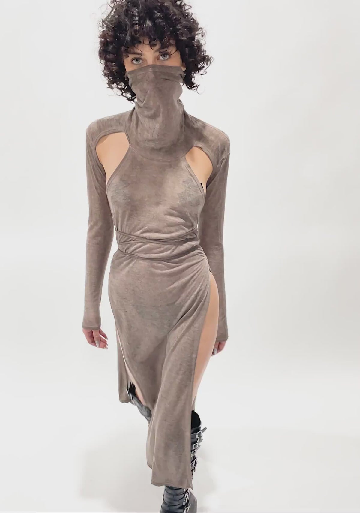 Atmosphere High Slit Maxi Dress
