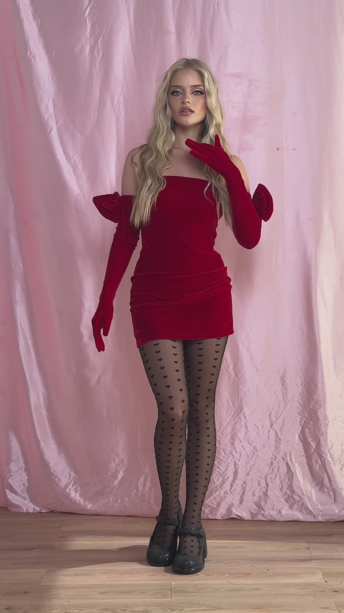 Pretty Perfection Mini Dress Set - Red
