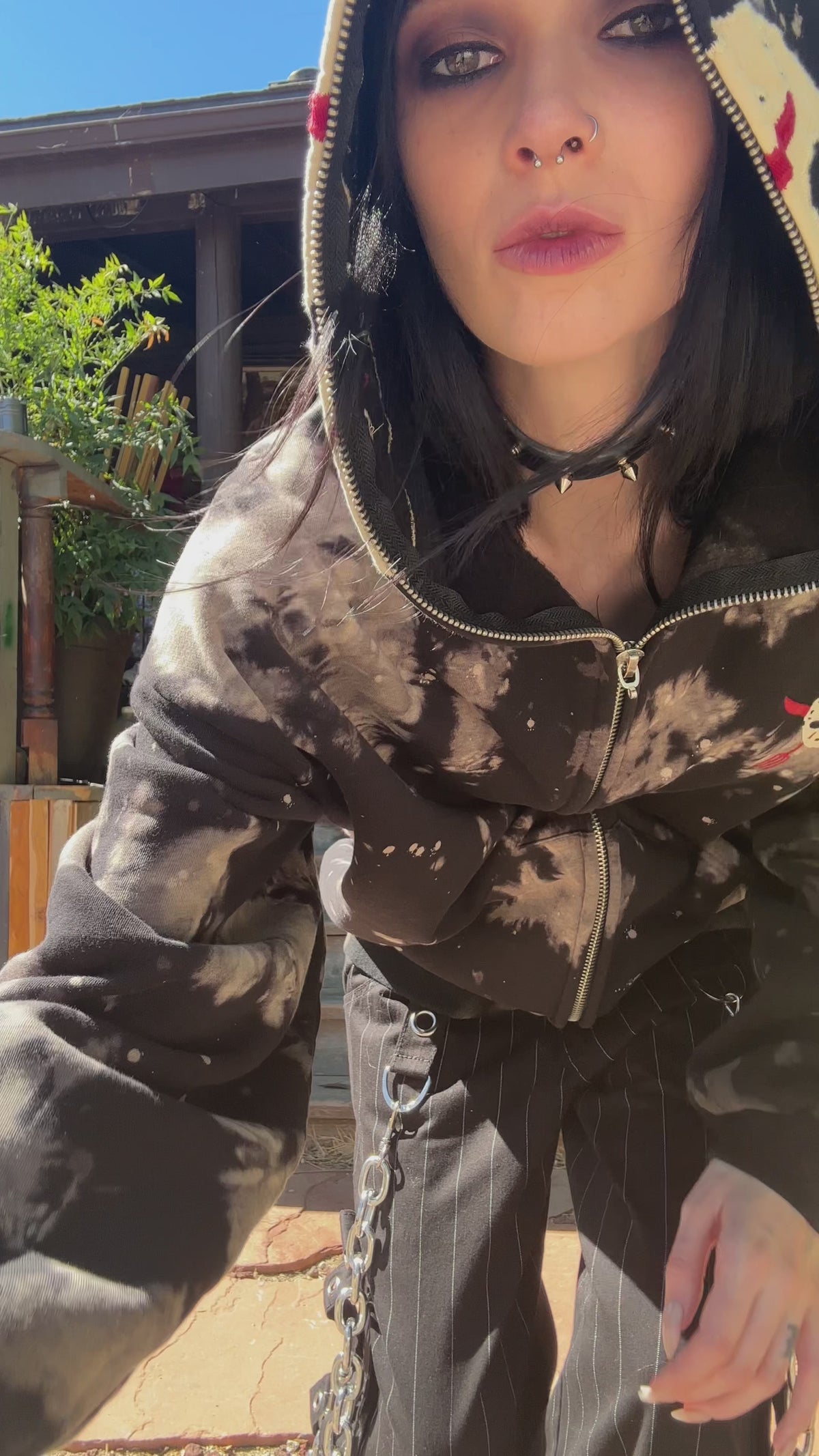 Vile Voorhees Mask Zip-Up Hoodie