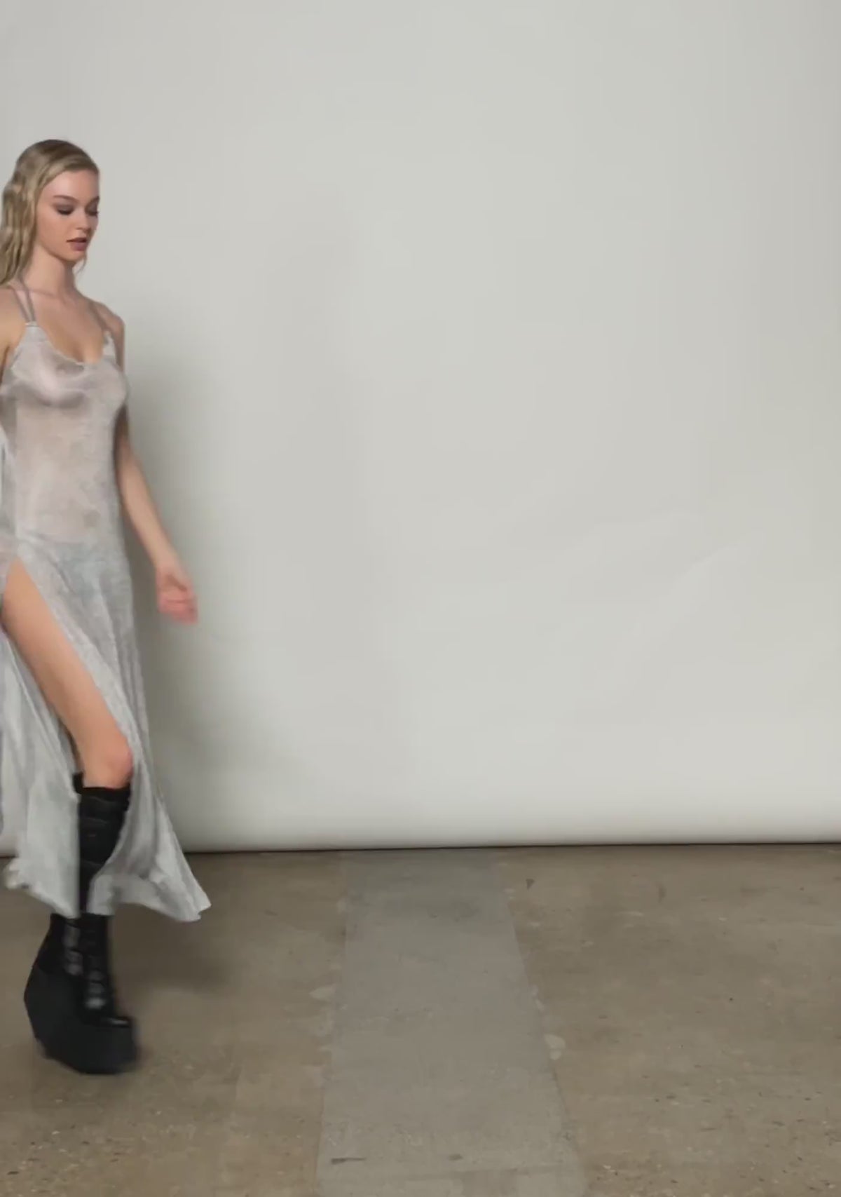 Pitch Metallic Maxi Dress