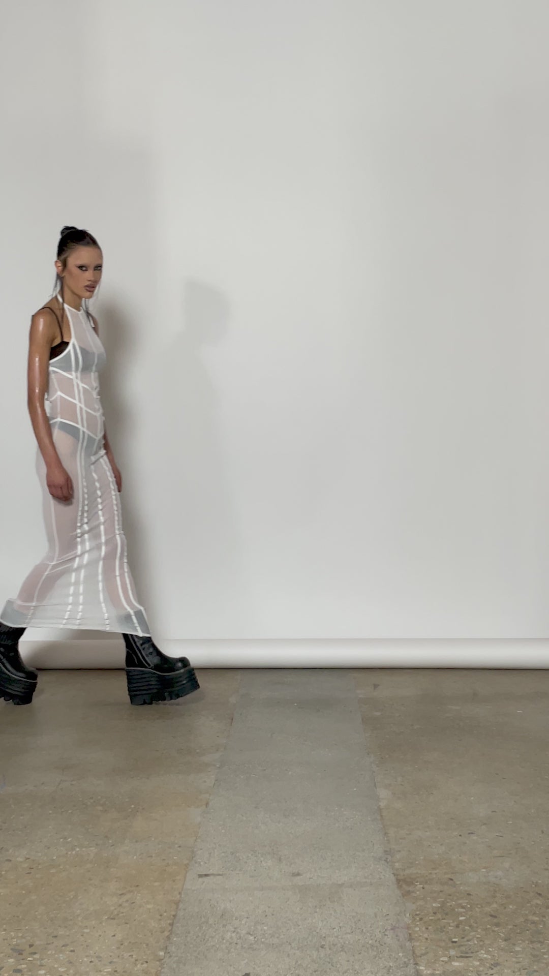 Charged Mesh Maxi Dress