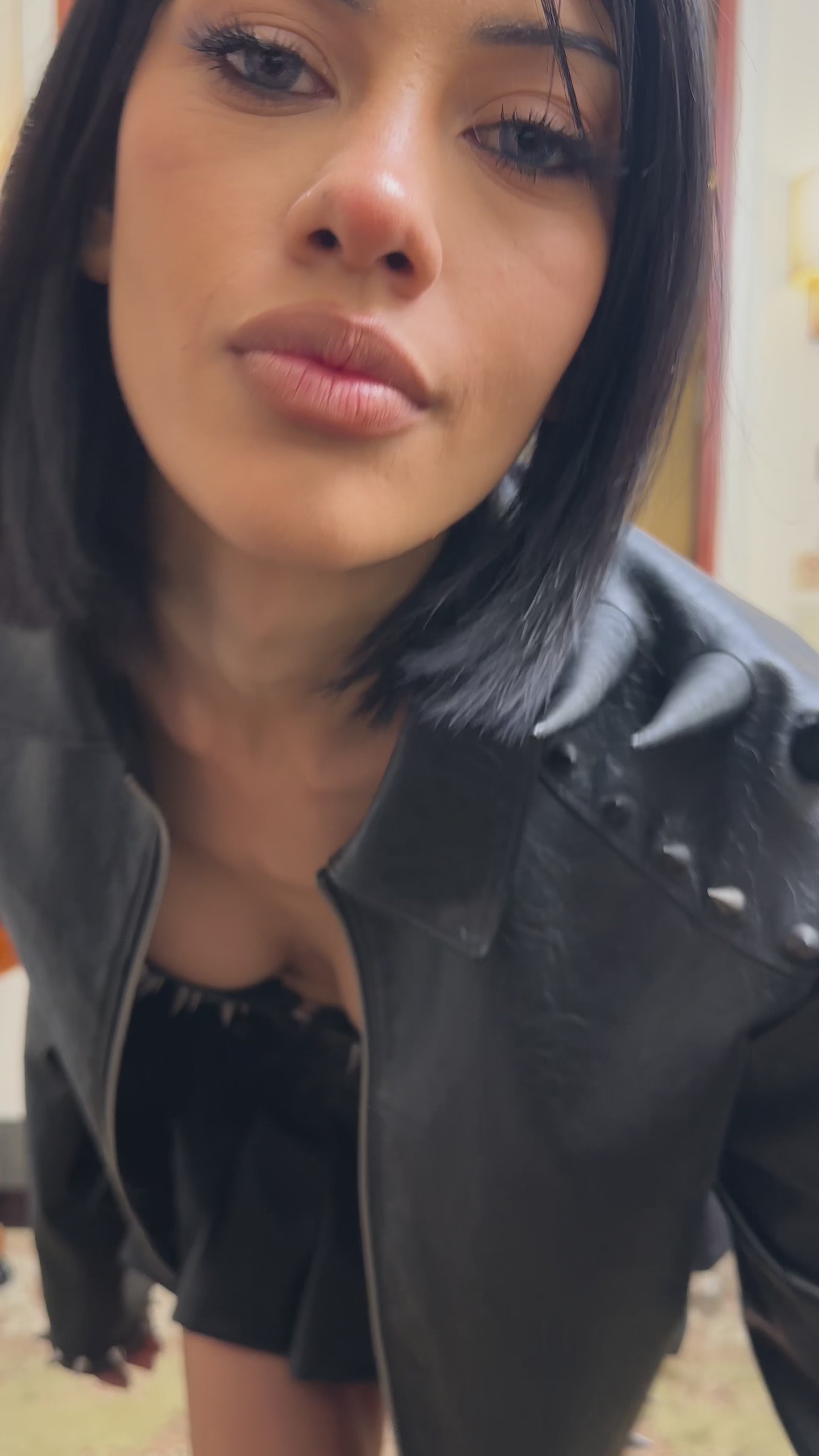 Hardcore Style Spiked Bra Top