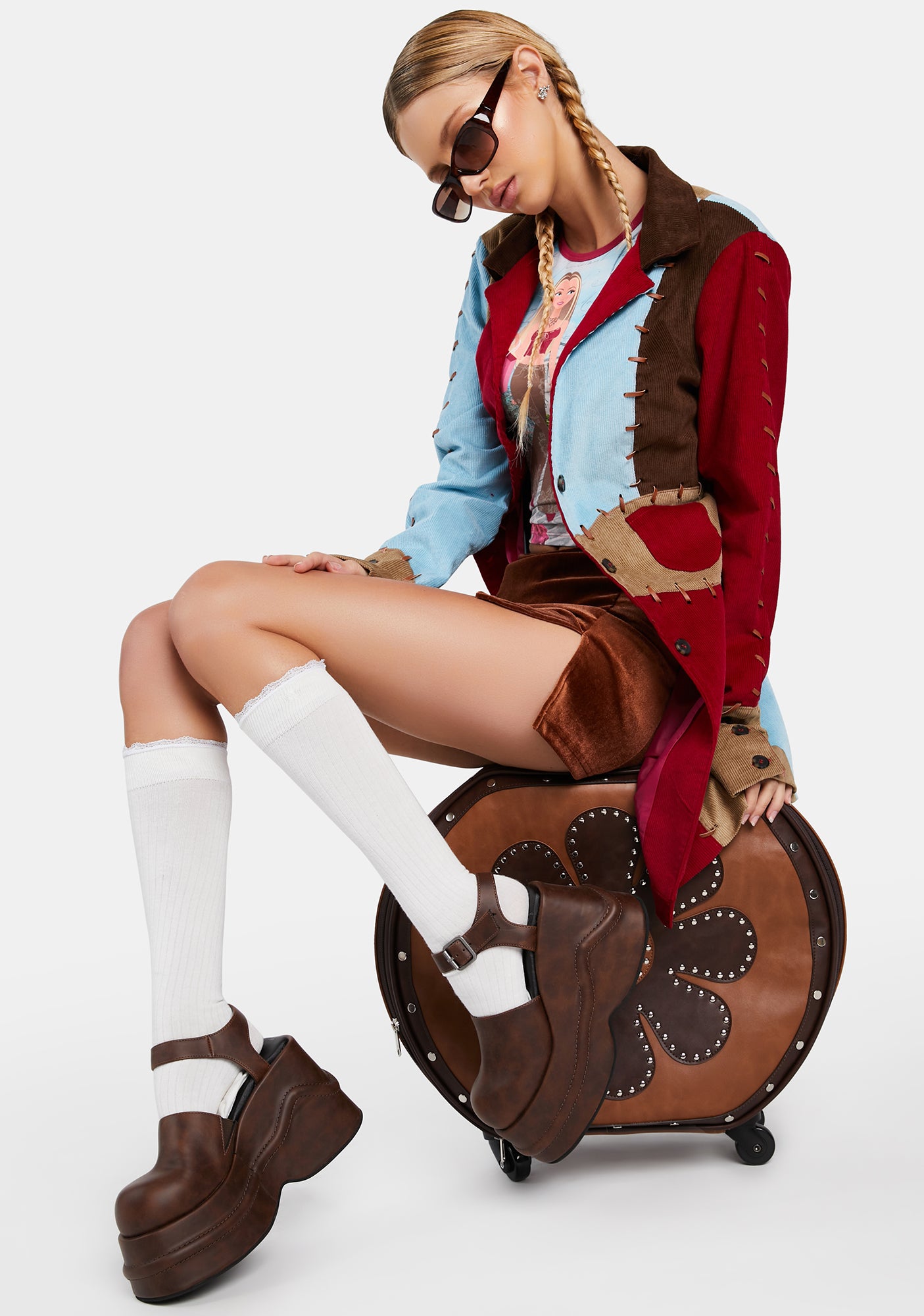 Catching Flights Platform Mules - Brown