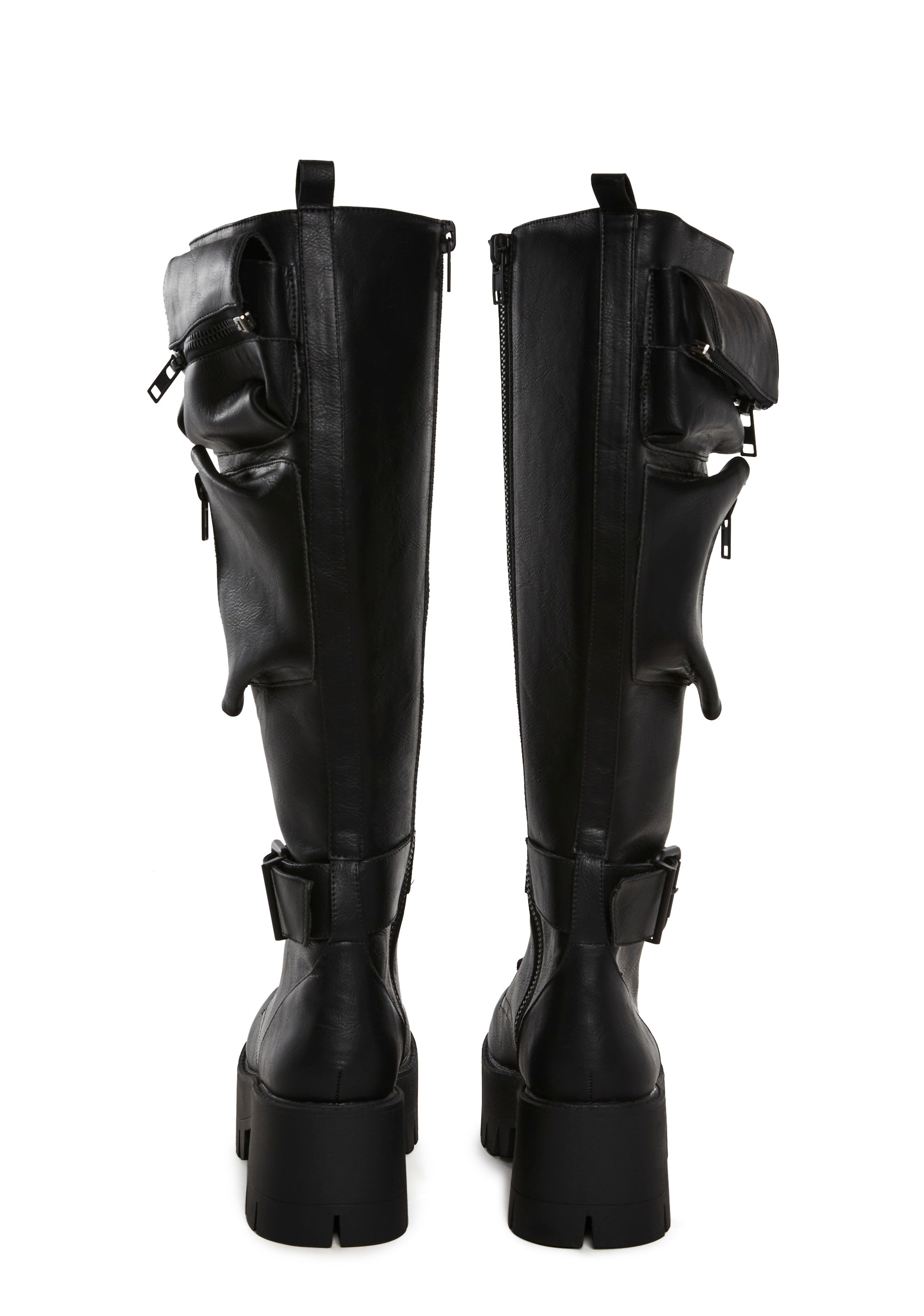 Obsidian Pocket Combat Boots