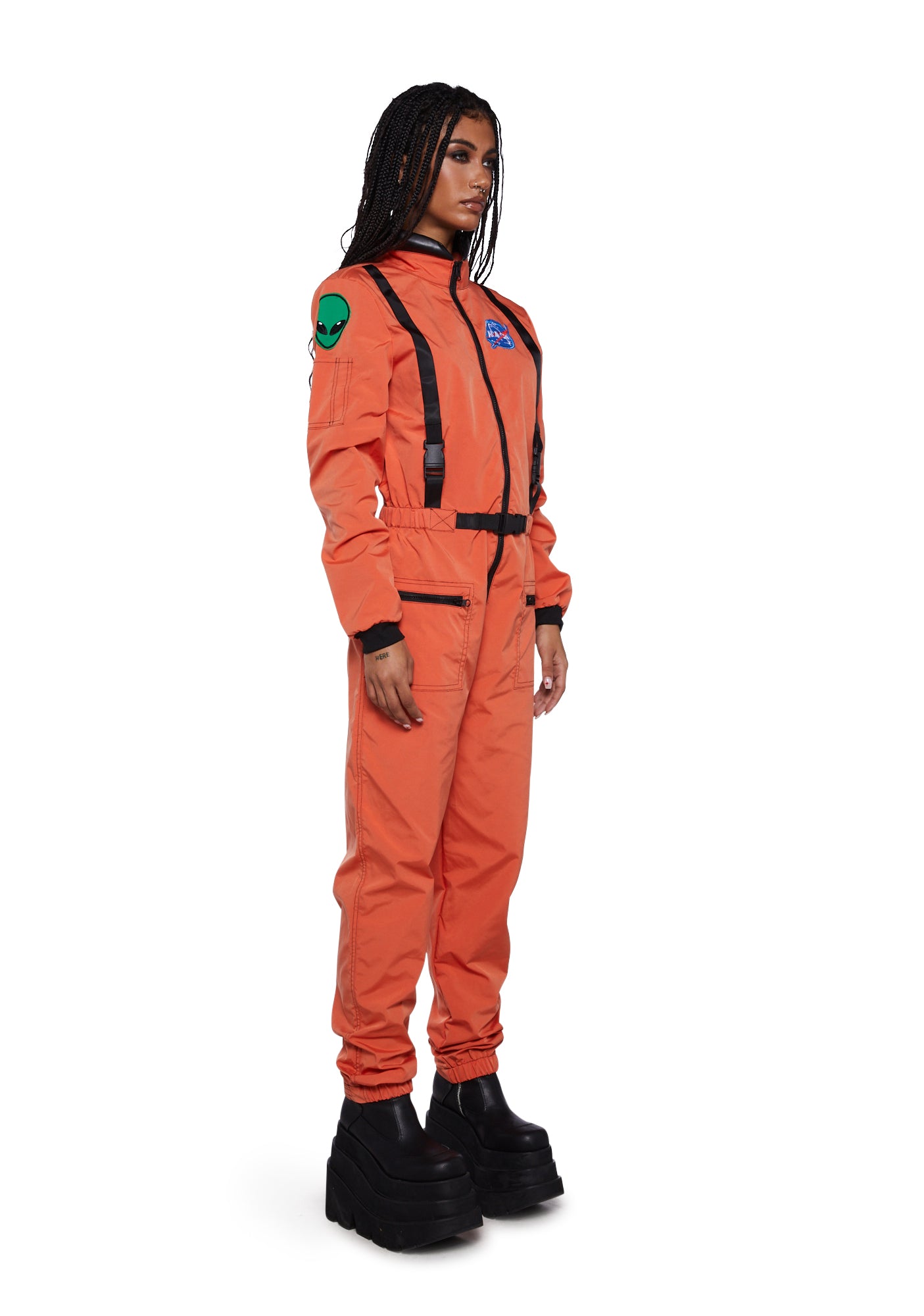 Orange NASA Spacesuit Jumpsuit Costume Dolls Kill