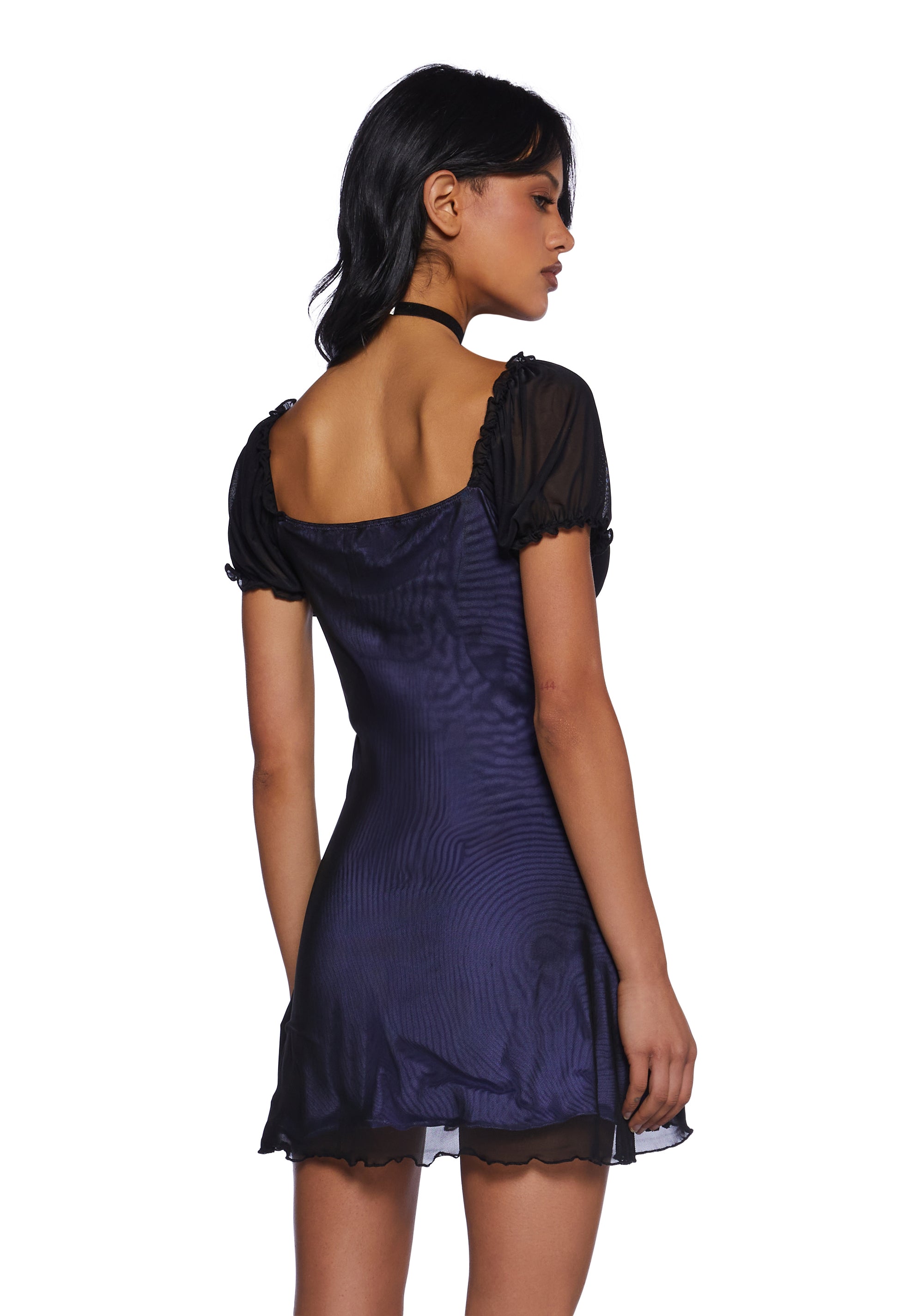 bodycon cut out maxi dress Current Mood Mesh Overlay Babydoll Dress