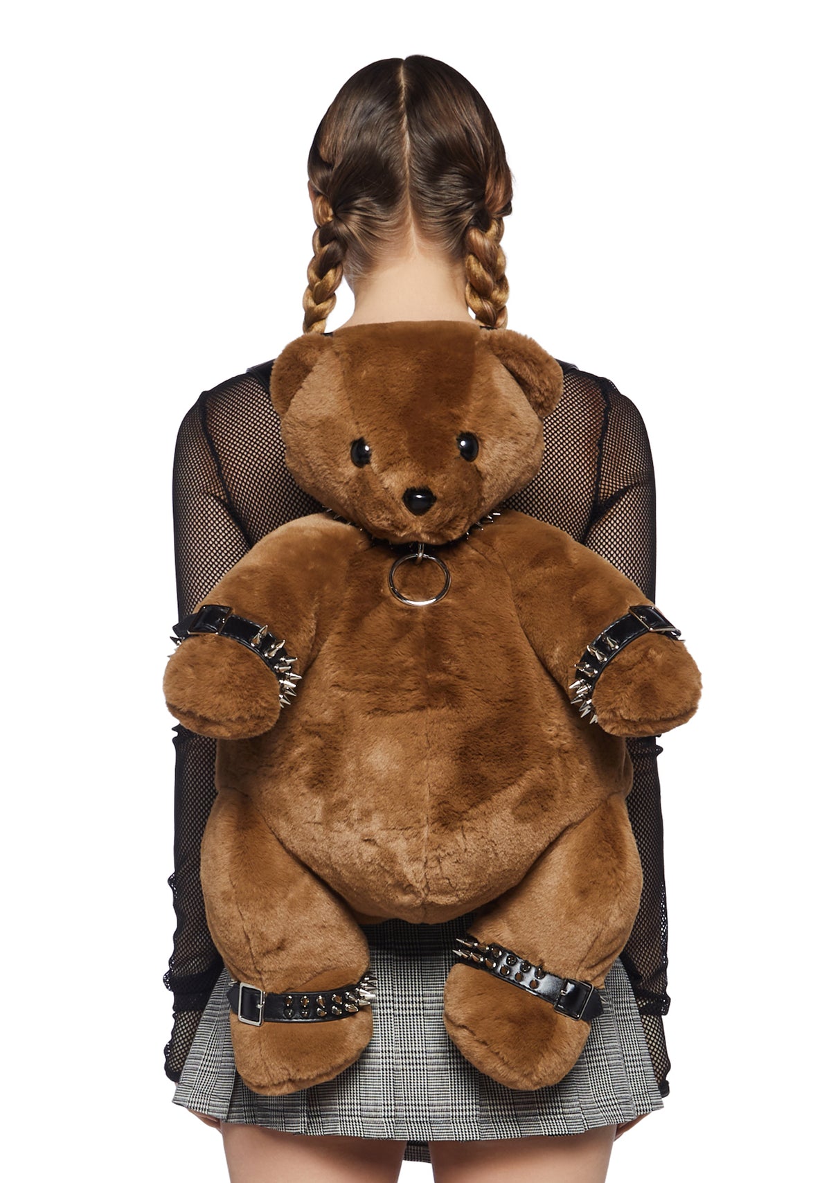 Current Mood Teddy Bear Spiked Backpack