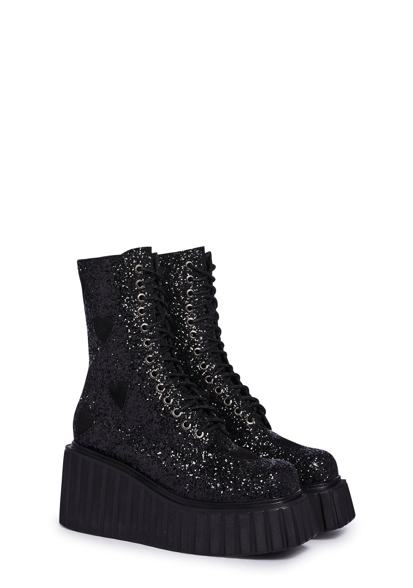 Hand on Heart Glitter Creeper Boots