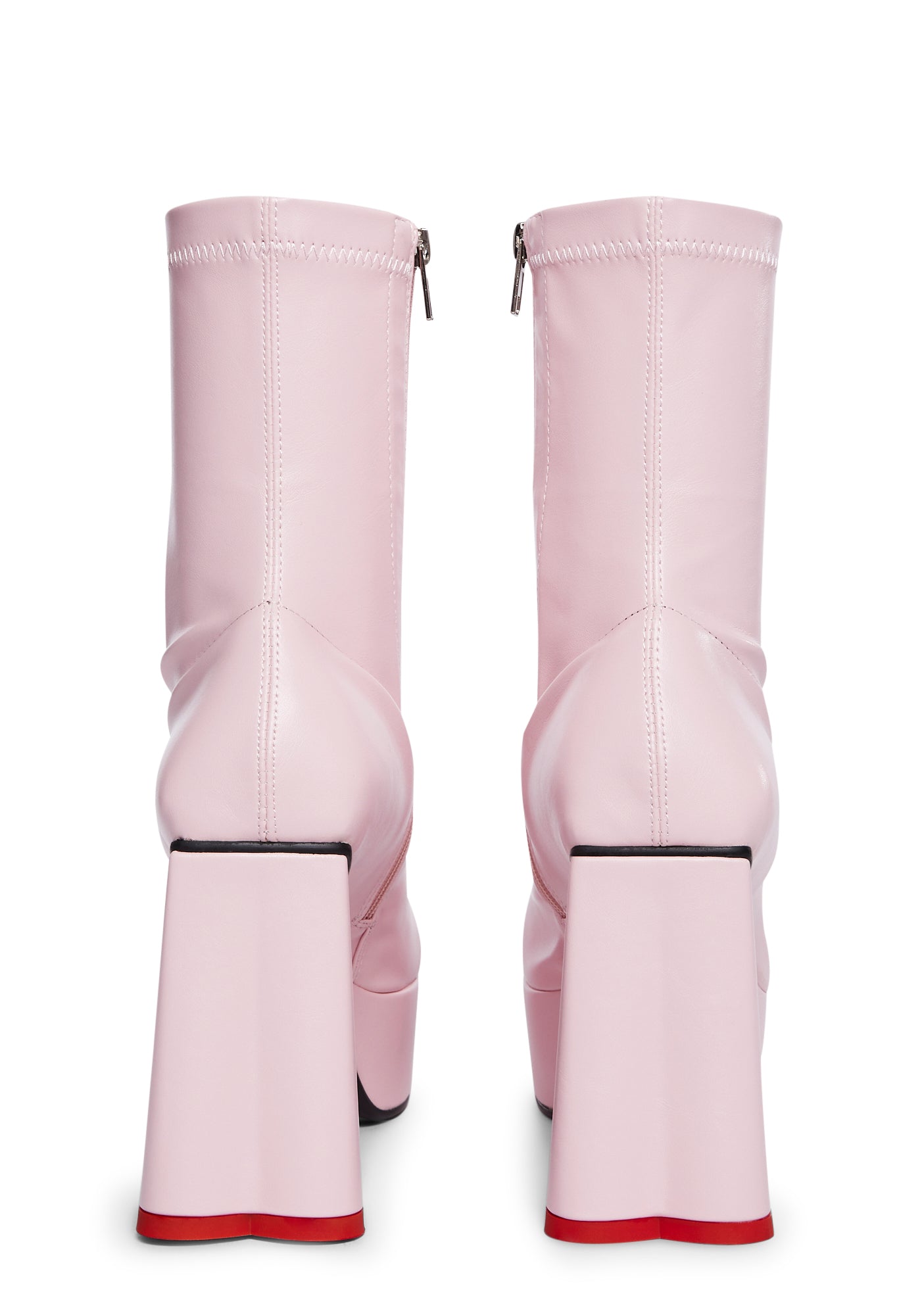 Lamoda Heart Heel Platform Ankle Boots Pink Dolls Kill