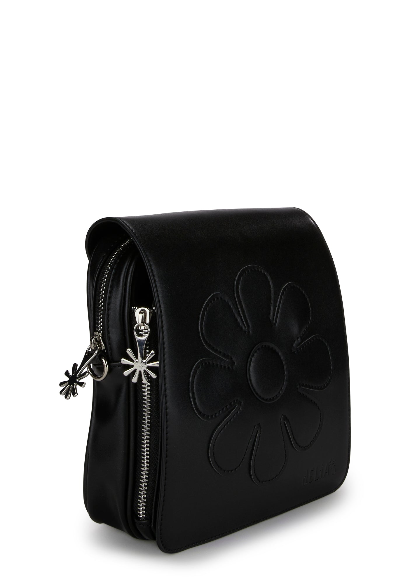 Zara - Studded Crossbody Wallet Bag - Black - Women