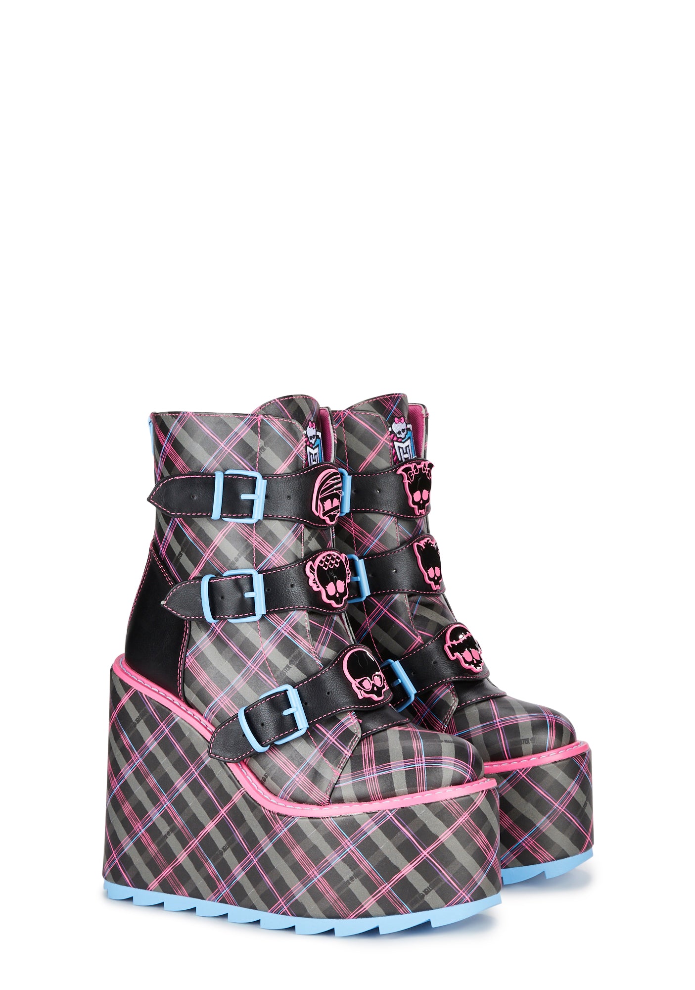 YRU Monster High Platform Boots Multi – Dolls Kill - Main Image