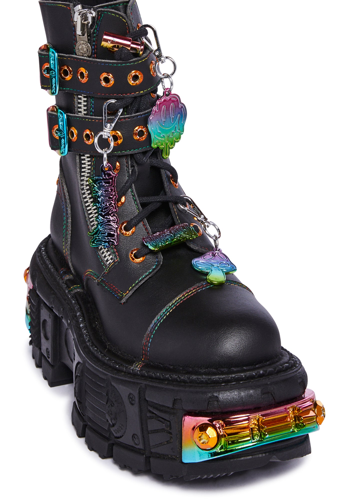 New rock combat boots online