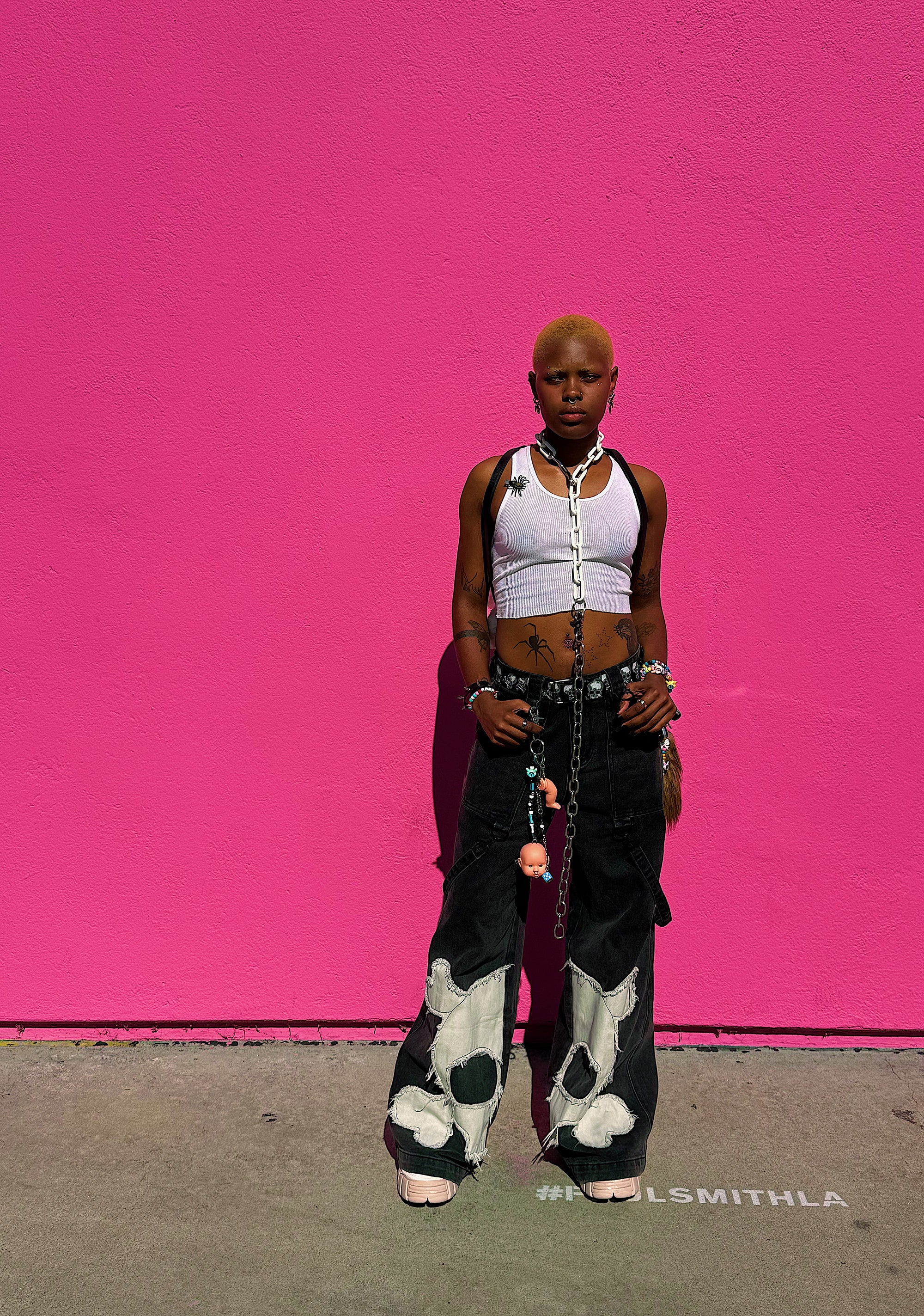 Trickz N' Treatz Wide Leg Skull Applique Jeans - Black – Dolls Kill