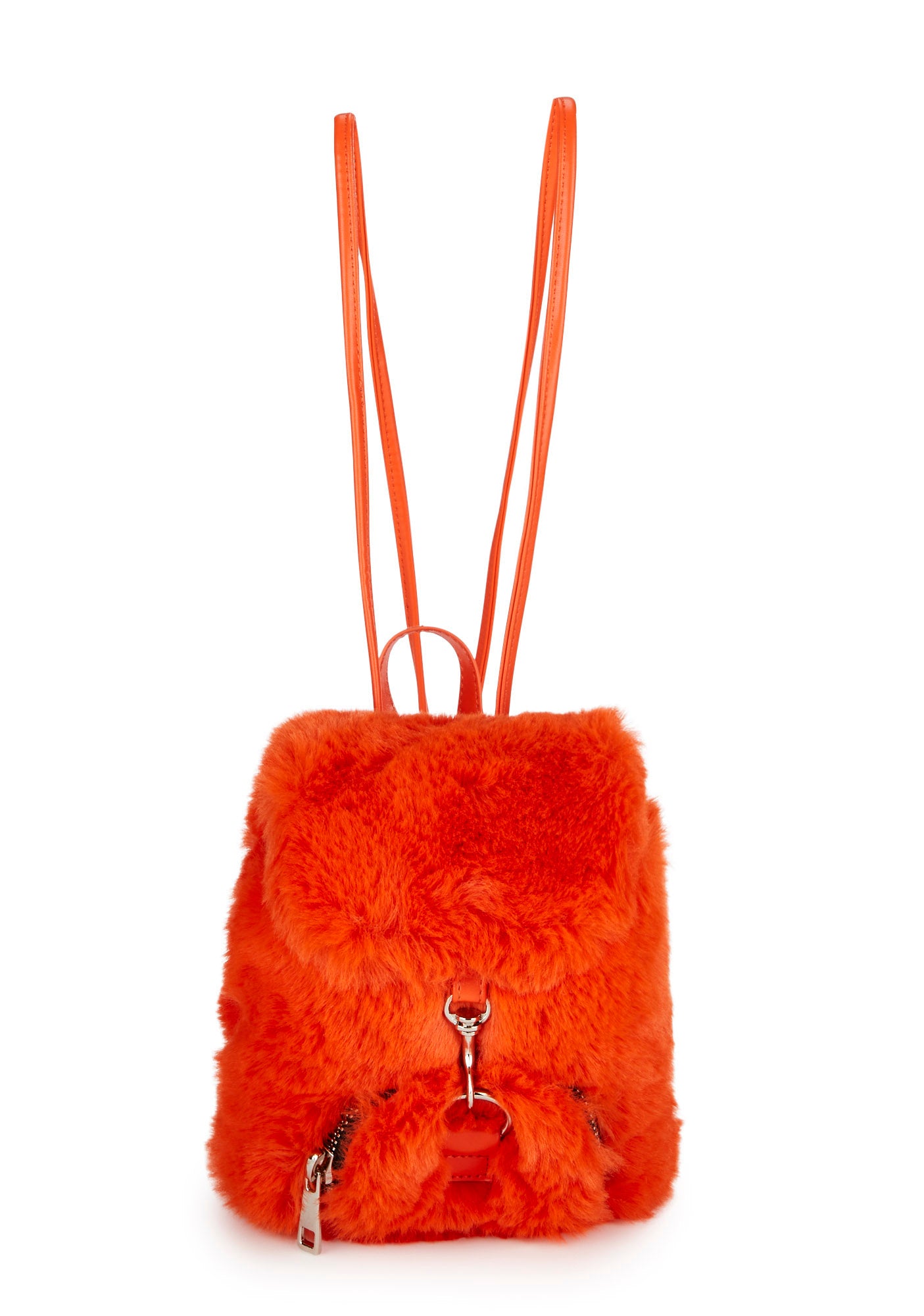 Current Mood Faux Fur Mini Backpack - Orange – Dolls Kill