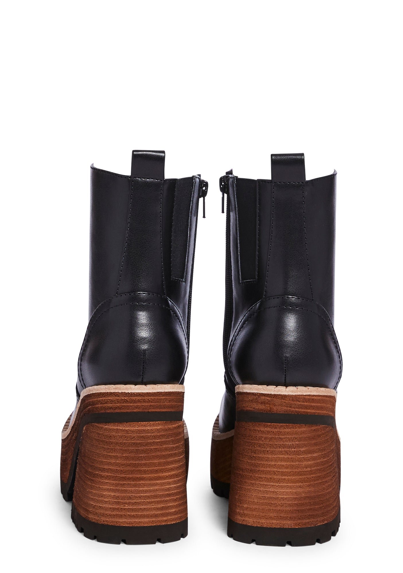 Delia's Platform Boots With Side Zips - Black – Dolls Kill