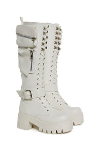Obsidian Pocket Combat Boots
