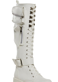 Obsidian Pocket Combat Boots