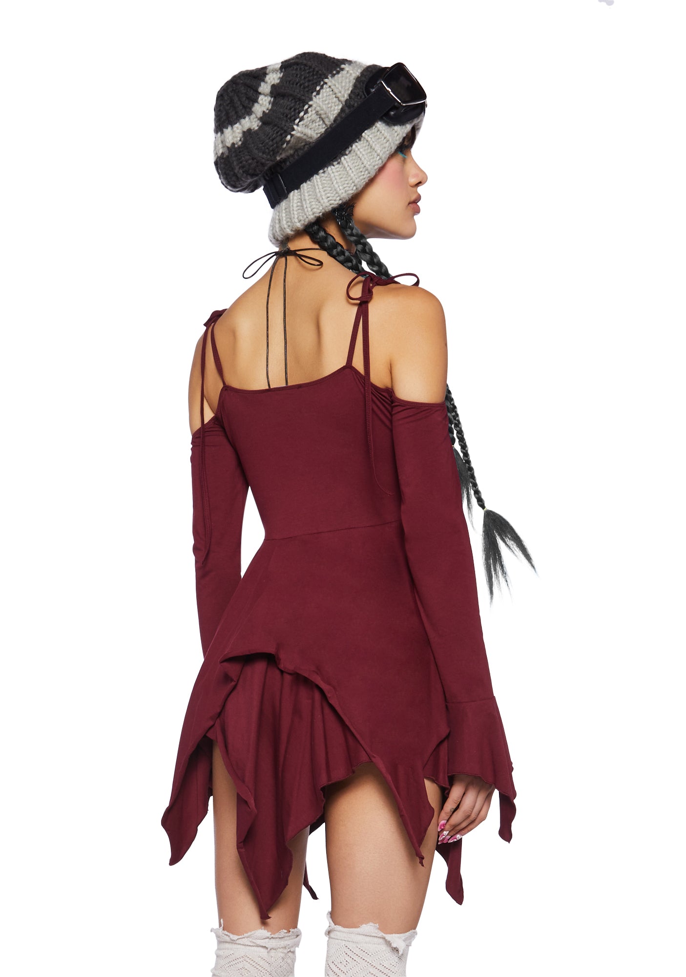 F is For Fairies® Handkerchief Dress - Burgundy