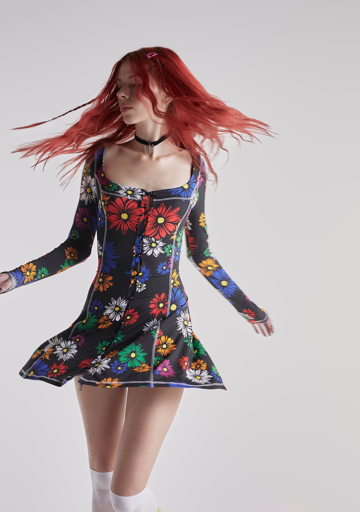 dolls kill daydreamer floral mini dress Botanic Bliss Mini Dress