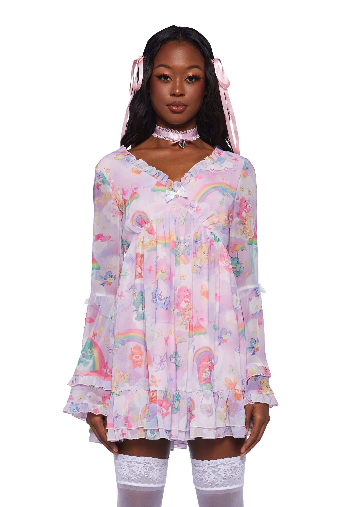 by nicola belle frill mini dress Tavita in White , , V Neck day comfort Cleobella Natalie Mini Dress |