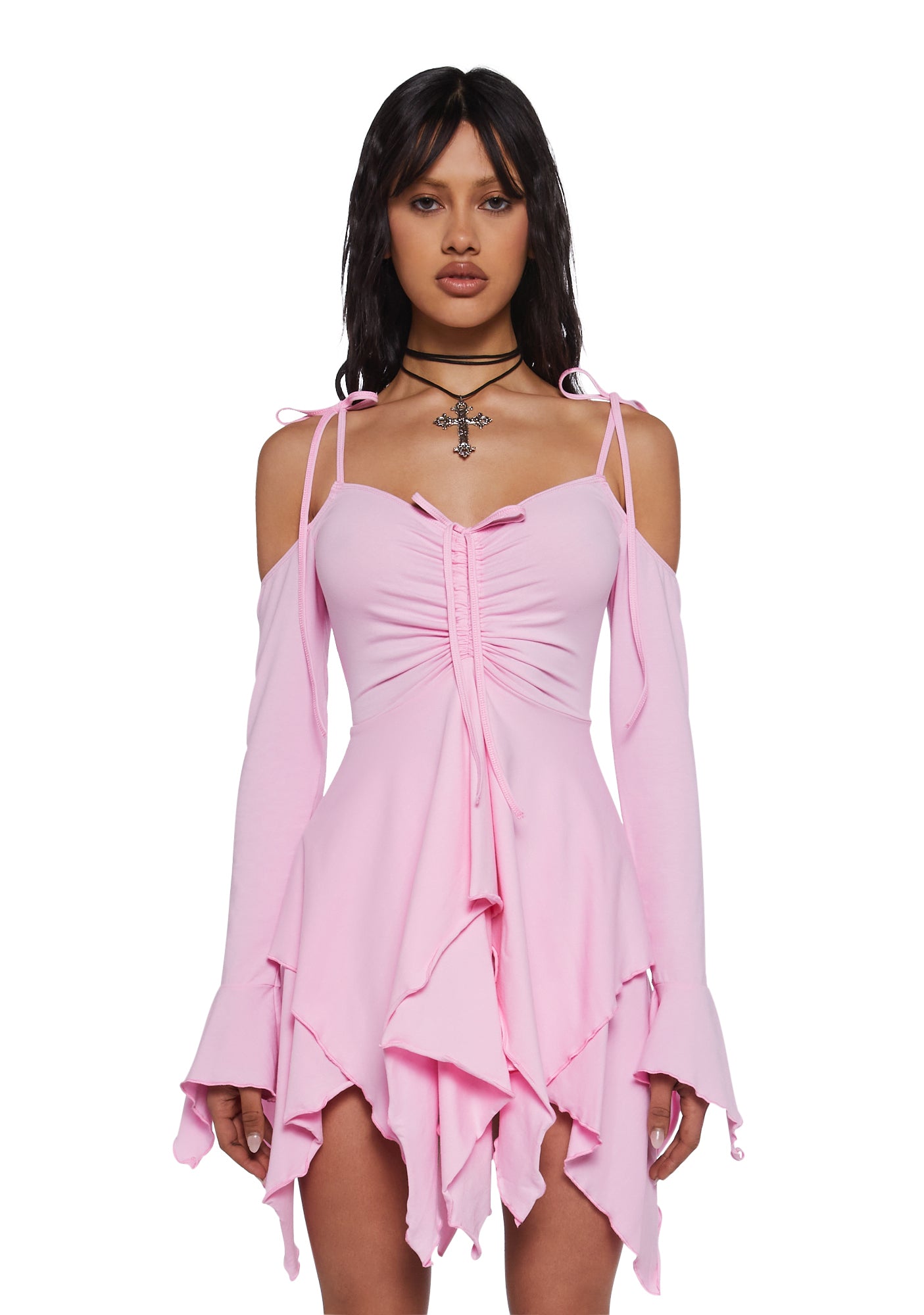 F is For Fairies™ Handkerchief Dress - Pink – Dolls Kill