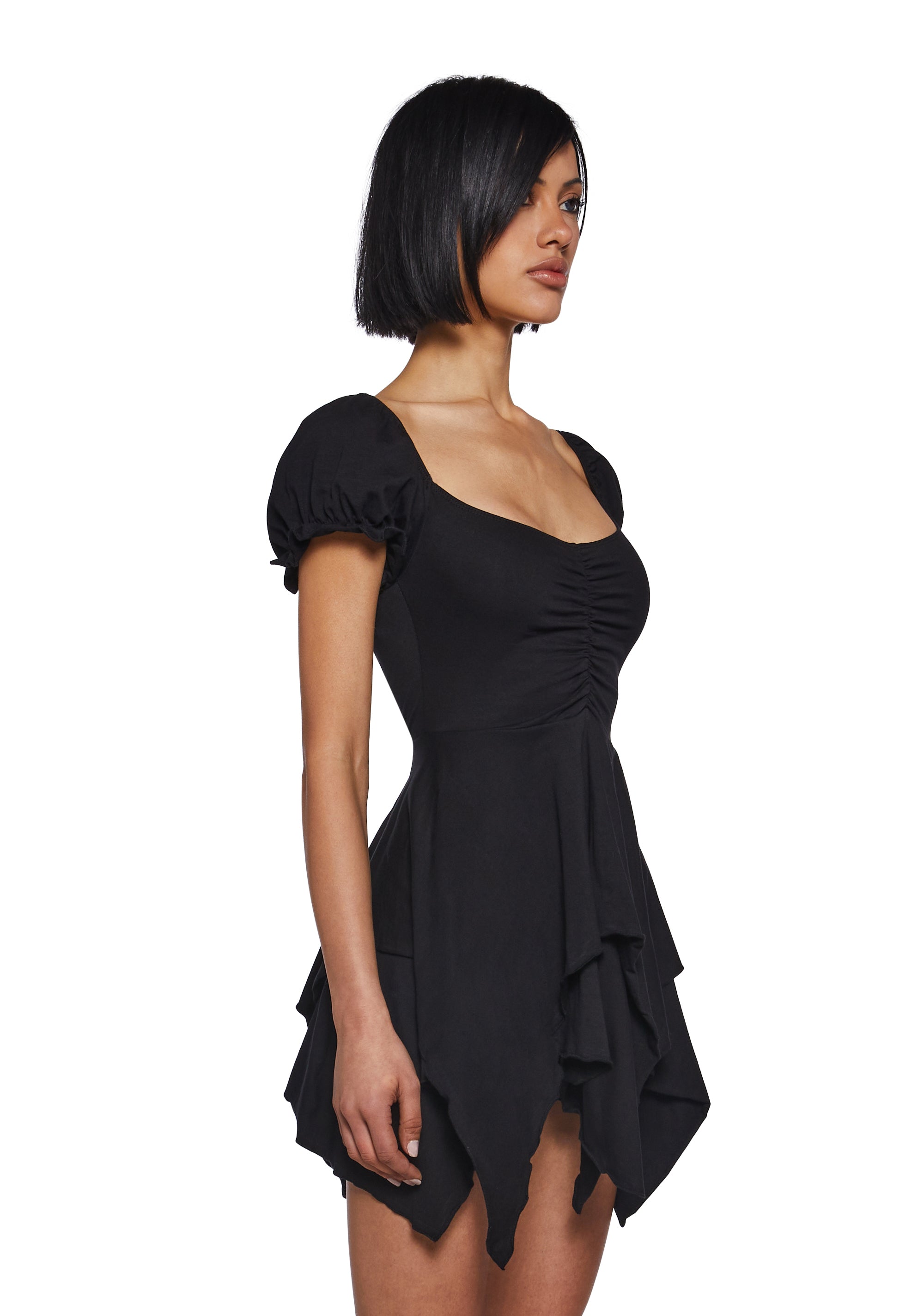 Chasin' Rainbows Mini Dress - Black