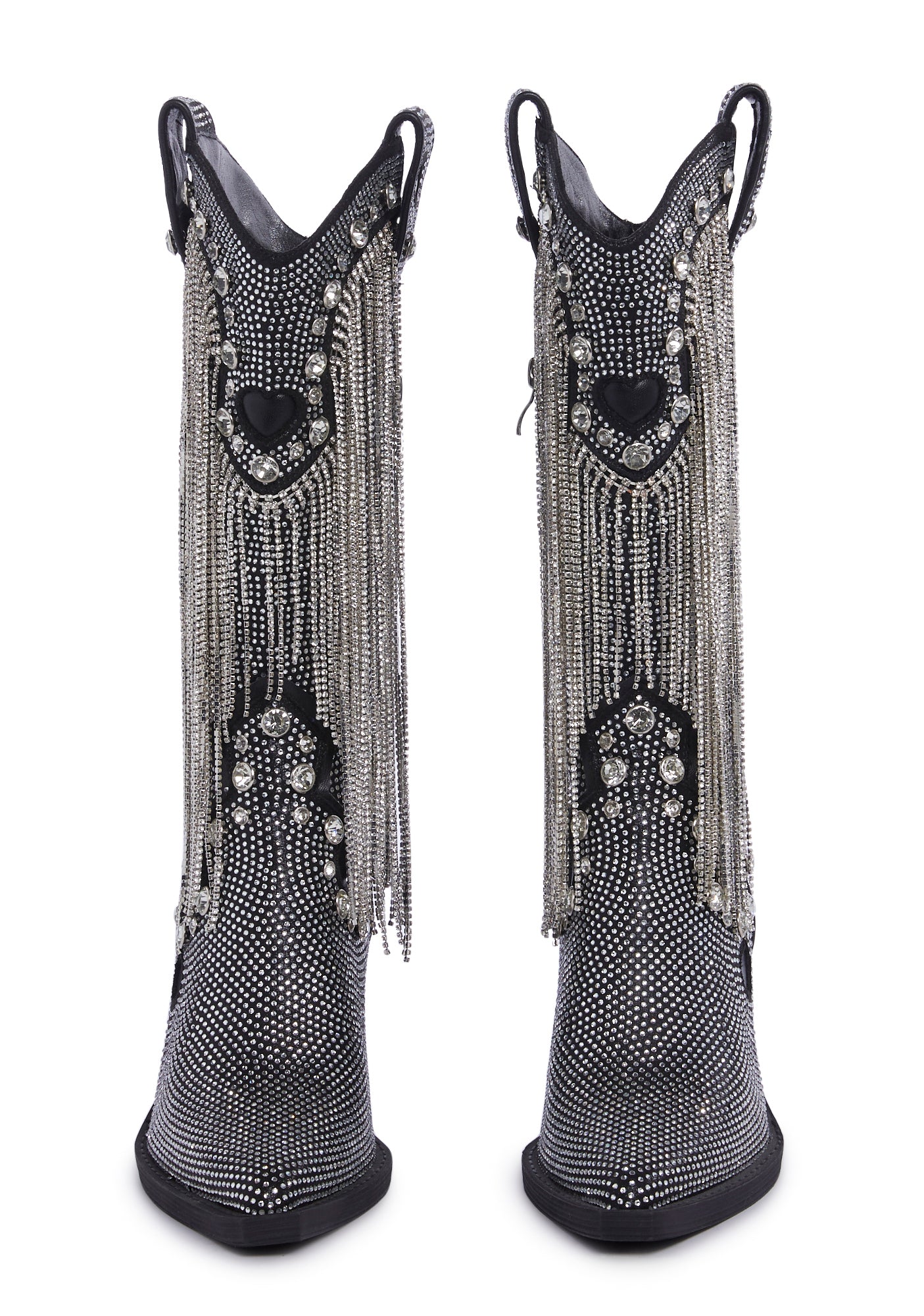 Present Perfect Cowboy Boots - Silver