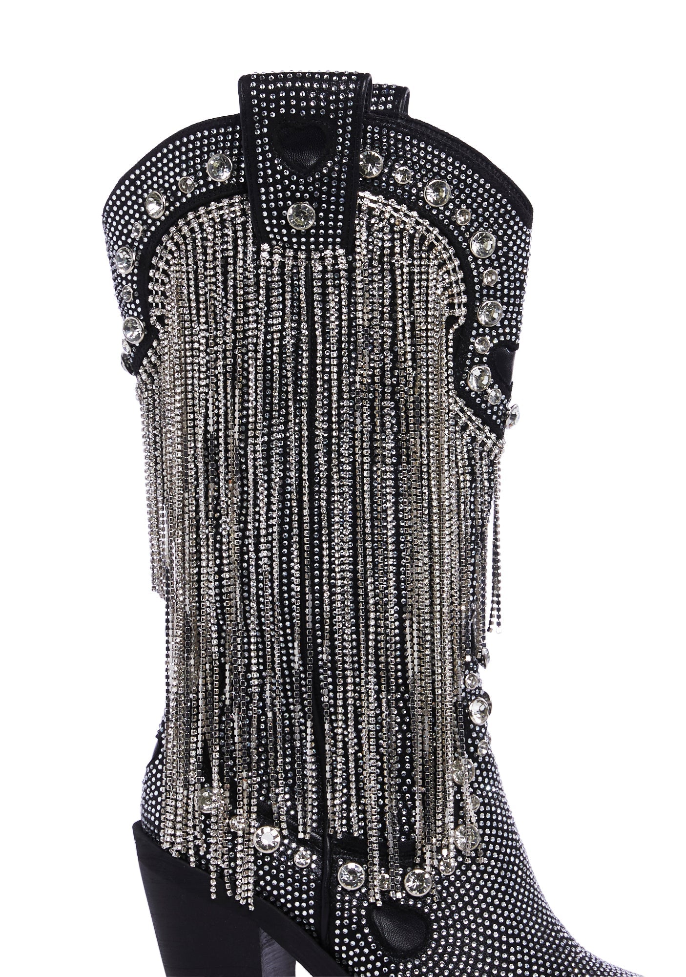 Present Perfect Cowboy Boots - Silver