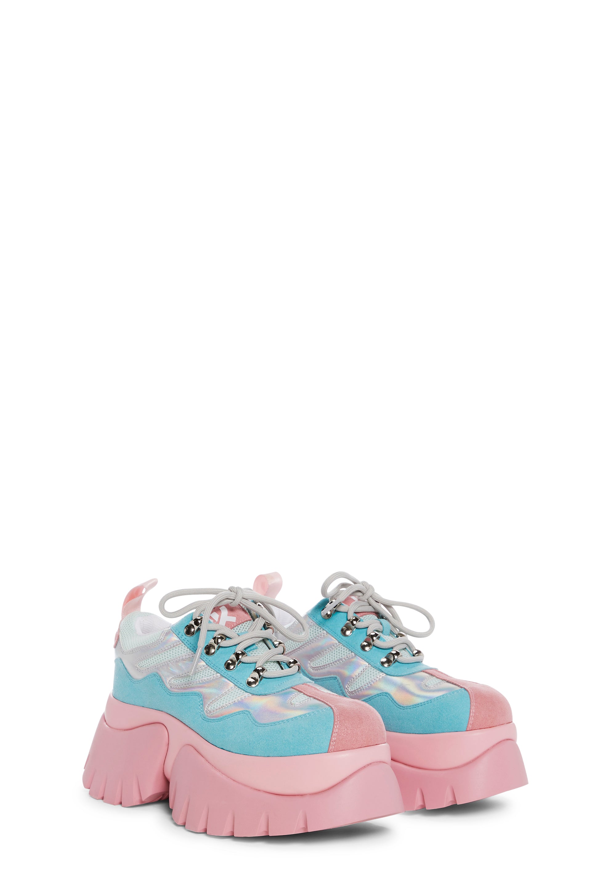 Koi Footwear Holographic Chunky Platform Sneakers - Multi