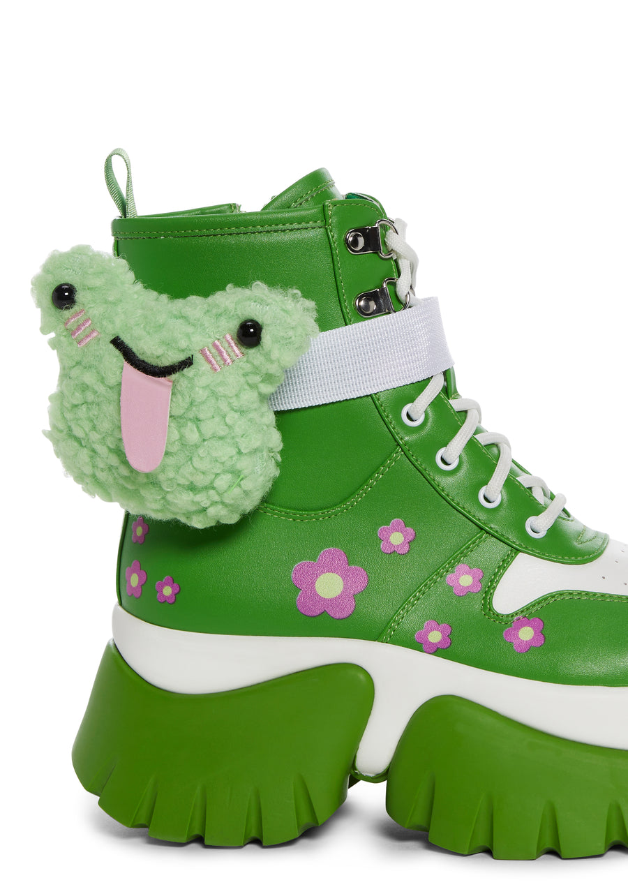 My Tongue Is Sticky Platform Sneakers - alternate