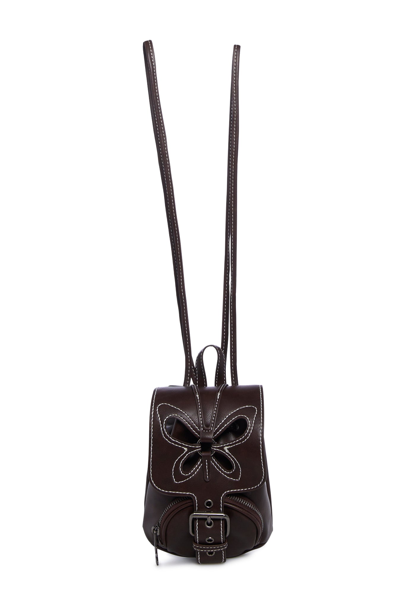dELiA*s by Dolls Kill Butterfly Cut Out Mini Backpack - Brown