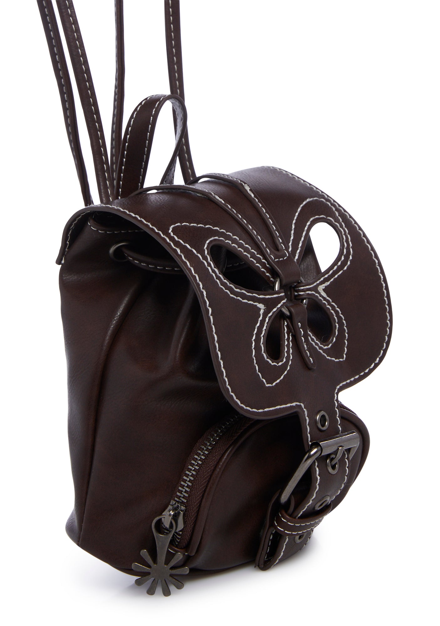 dELiA*s by Dolls Kill Butterfly Cut Out Mini Backpack - Brown