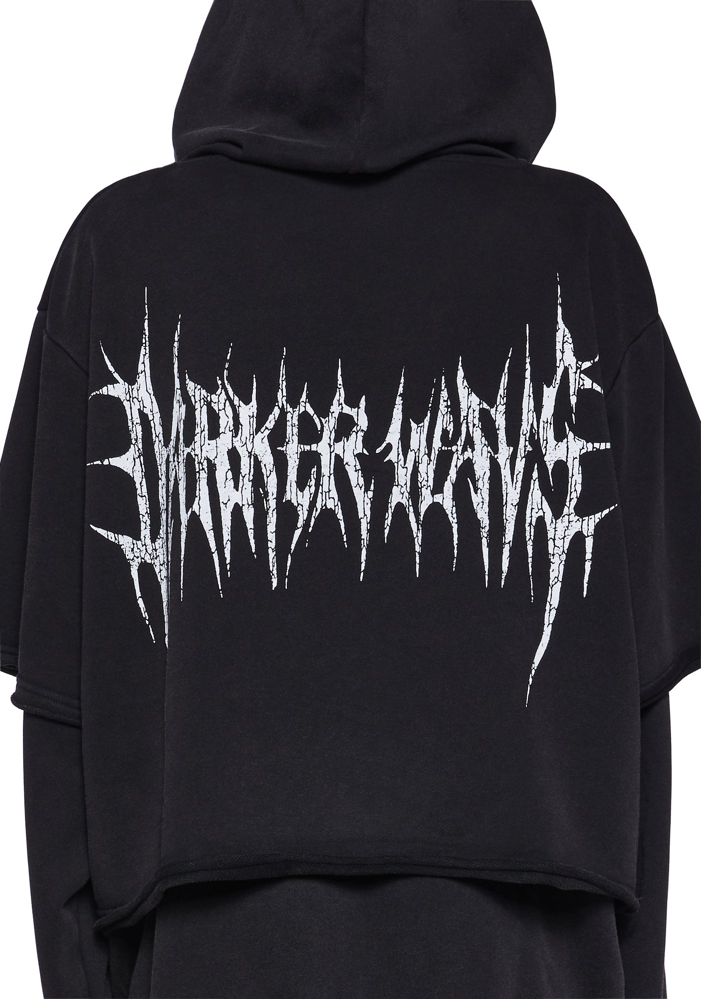 Darker Wavs Oversized Hoodie With Brand Logo - Black – Dolls