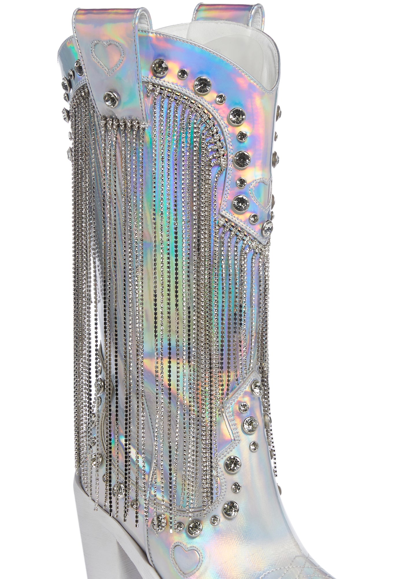 最低価格の - Boots Cowboy Fringe Rhinestone Thrillz Sugar White Dolls – エクササイズグッズ