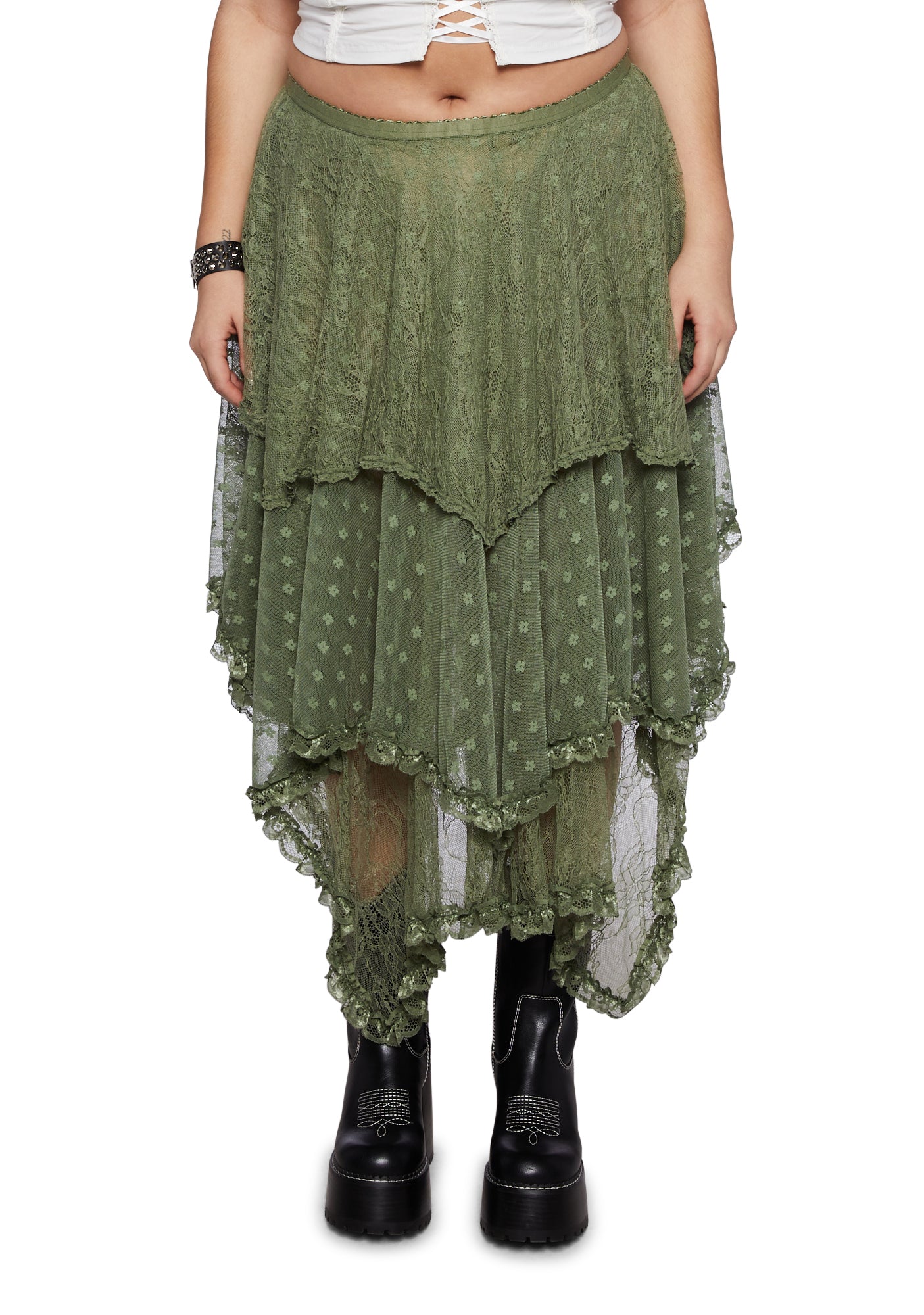 Dressskirt 2 Em 1 Macrame Plus Size Terra