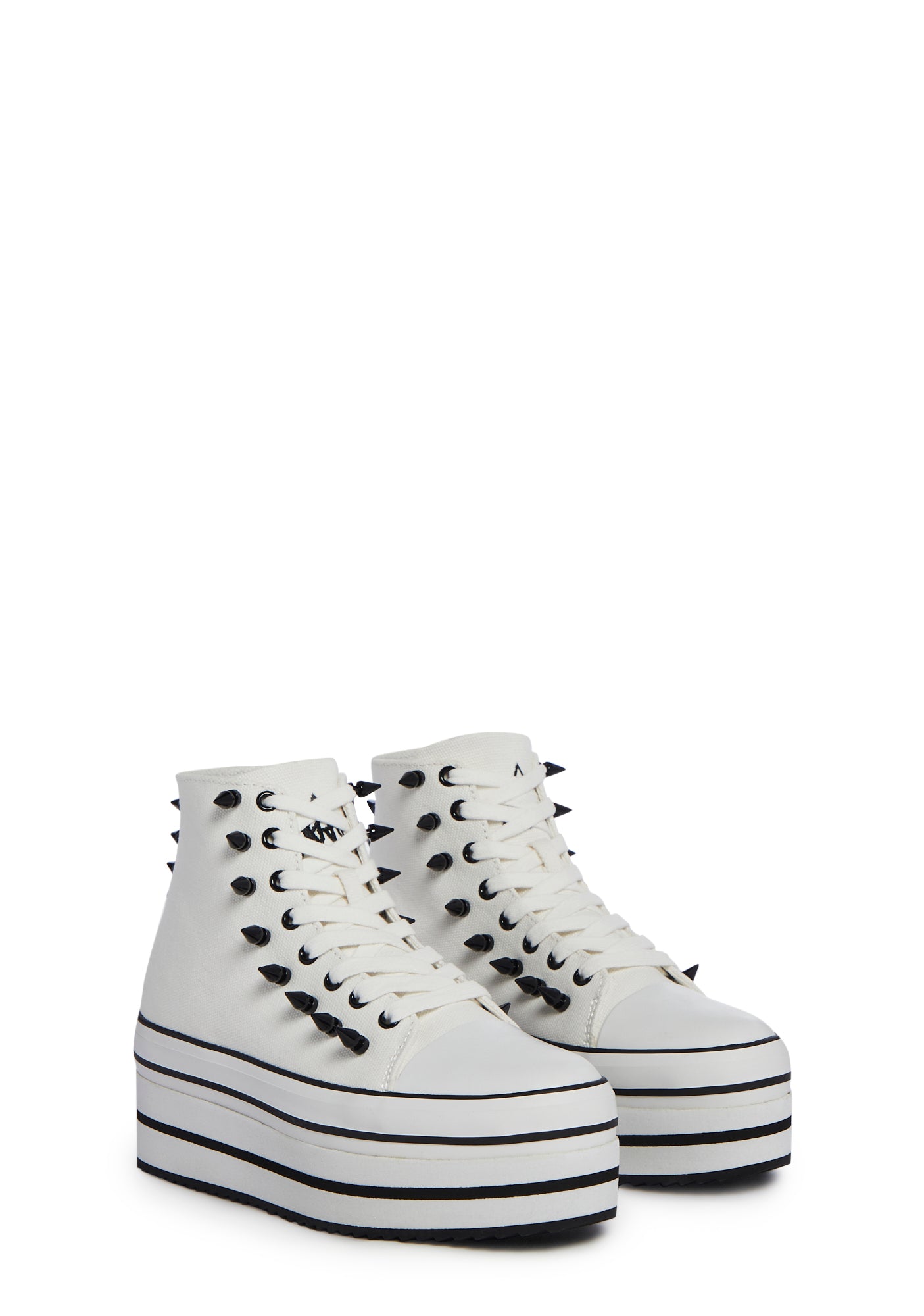 Black and white platform trainers shop