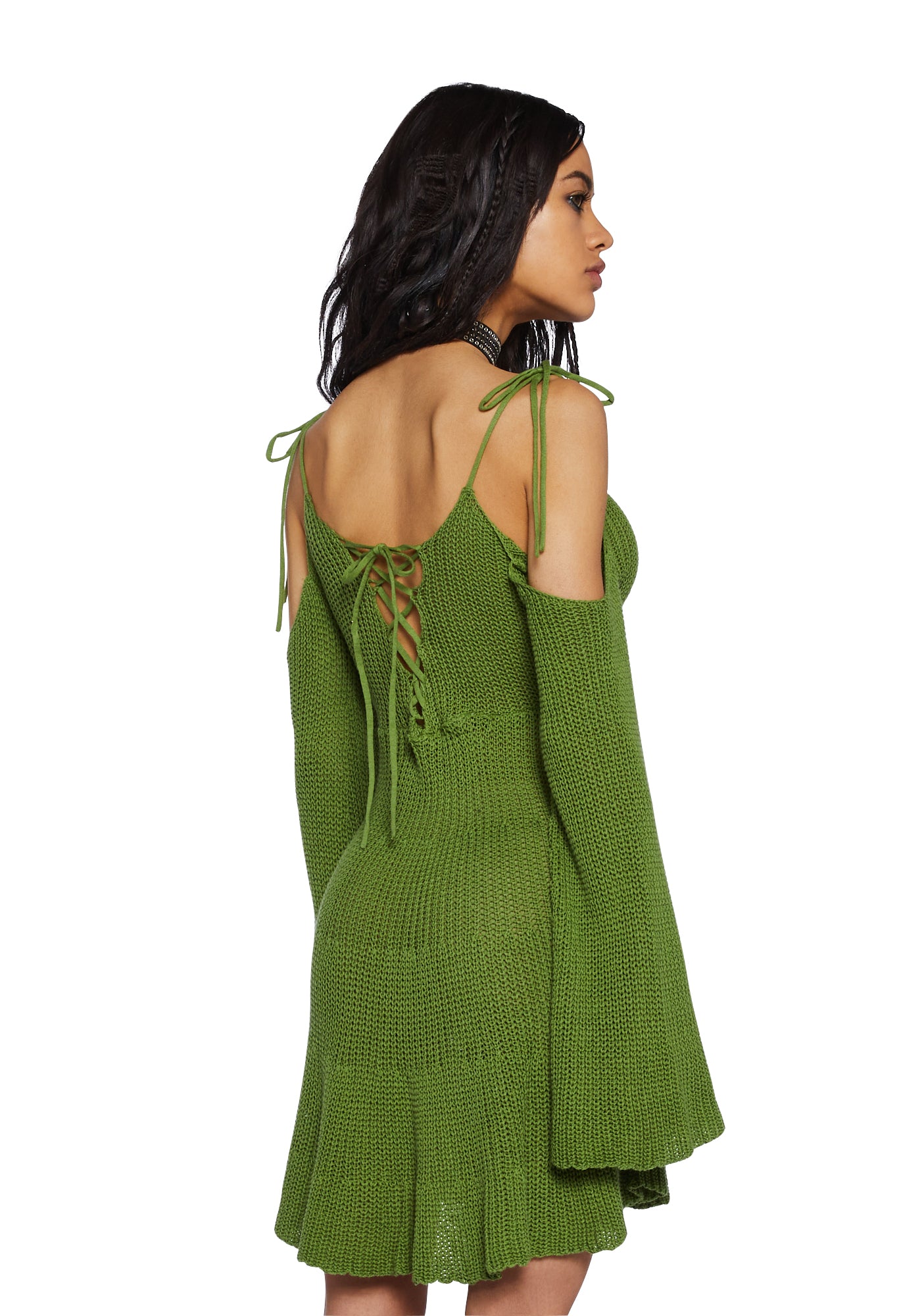 Current Mood Fairycore Fairy Crochet Off The Shoulder Mini