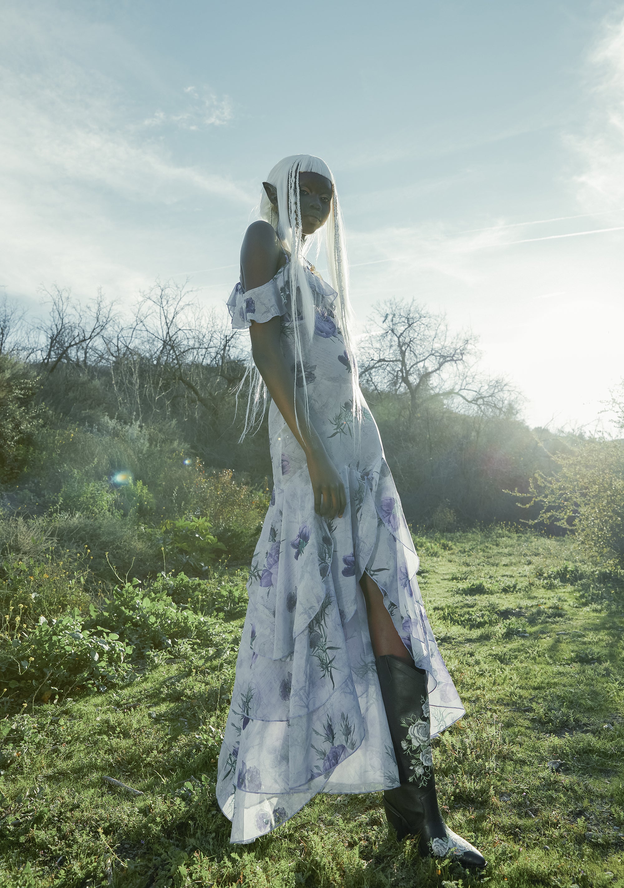 Widow Floral Maxi Special Ocassion Dress - Purple – Dolls Kill