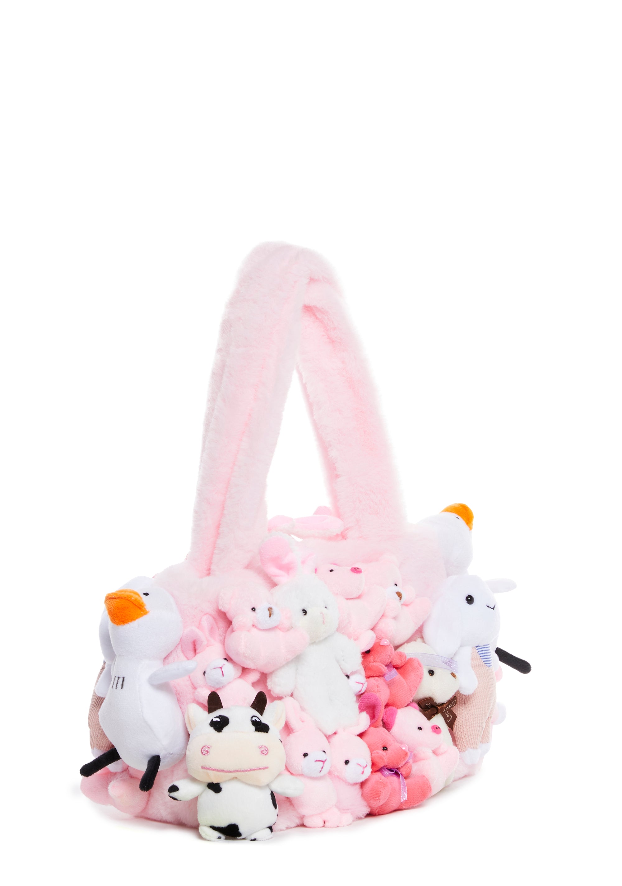 Sugar Thrillz Plush Toy Faux Fur Tote Bag - Pink – Dolls Kill