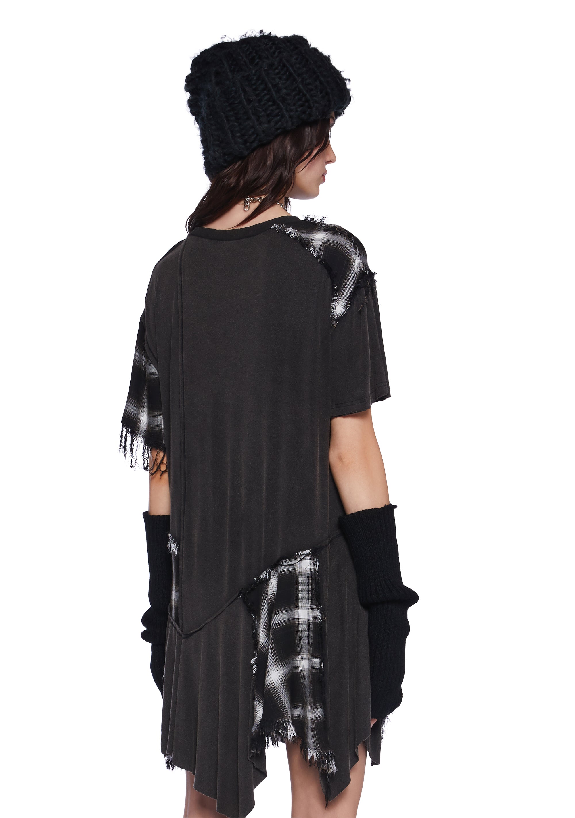Punk Rebel Baby Doll Dress - Black