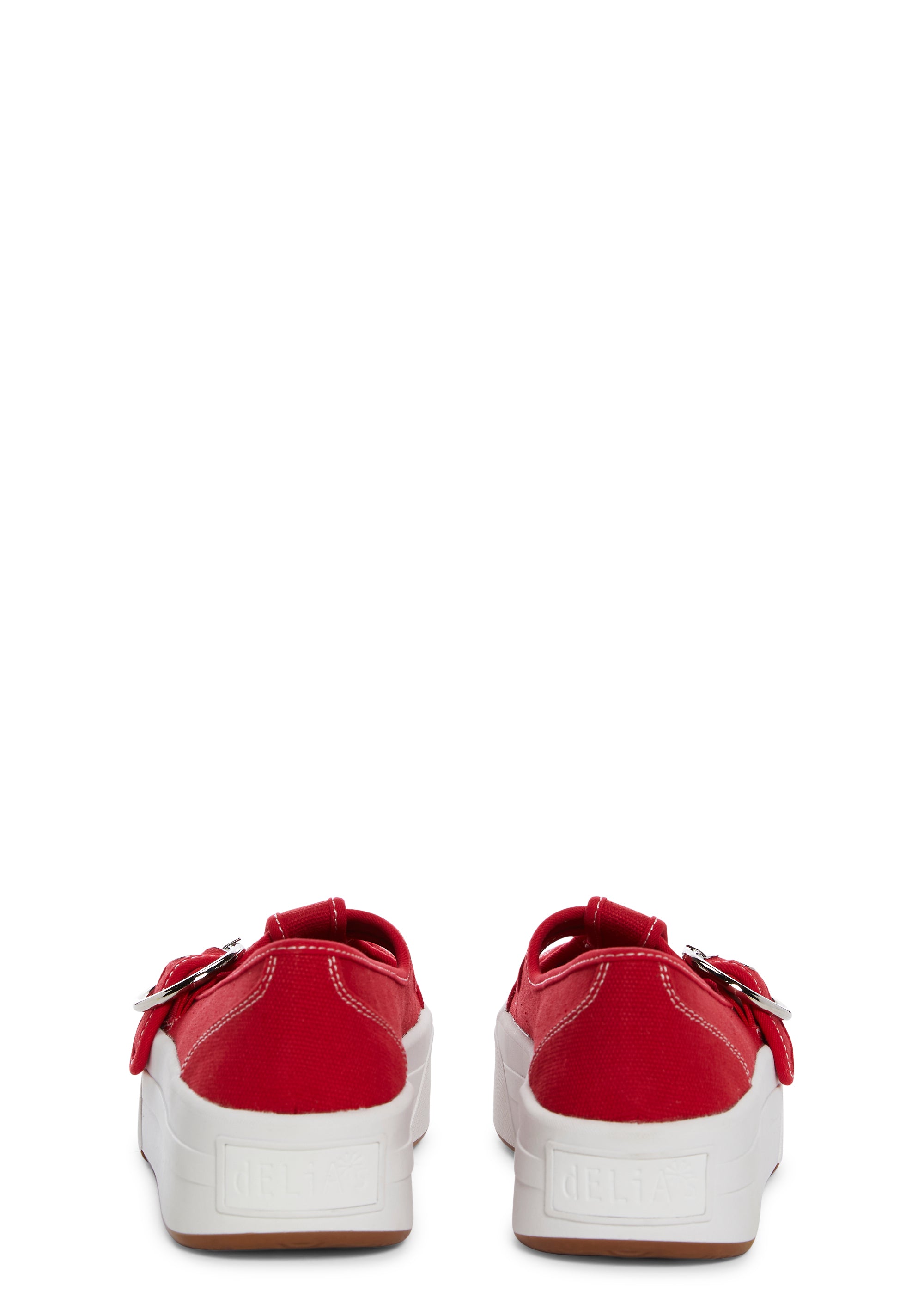 Delia s 90 s Canvas Mary Jane Platform Sneakers Red Dolls Kill