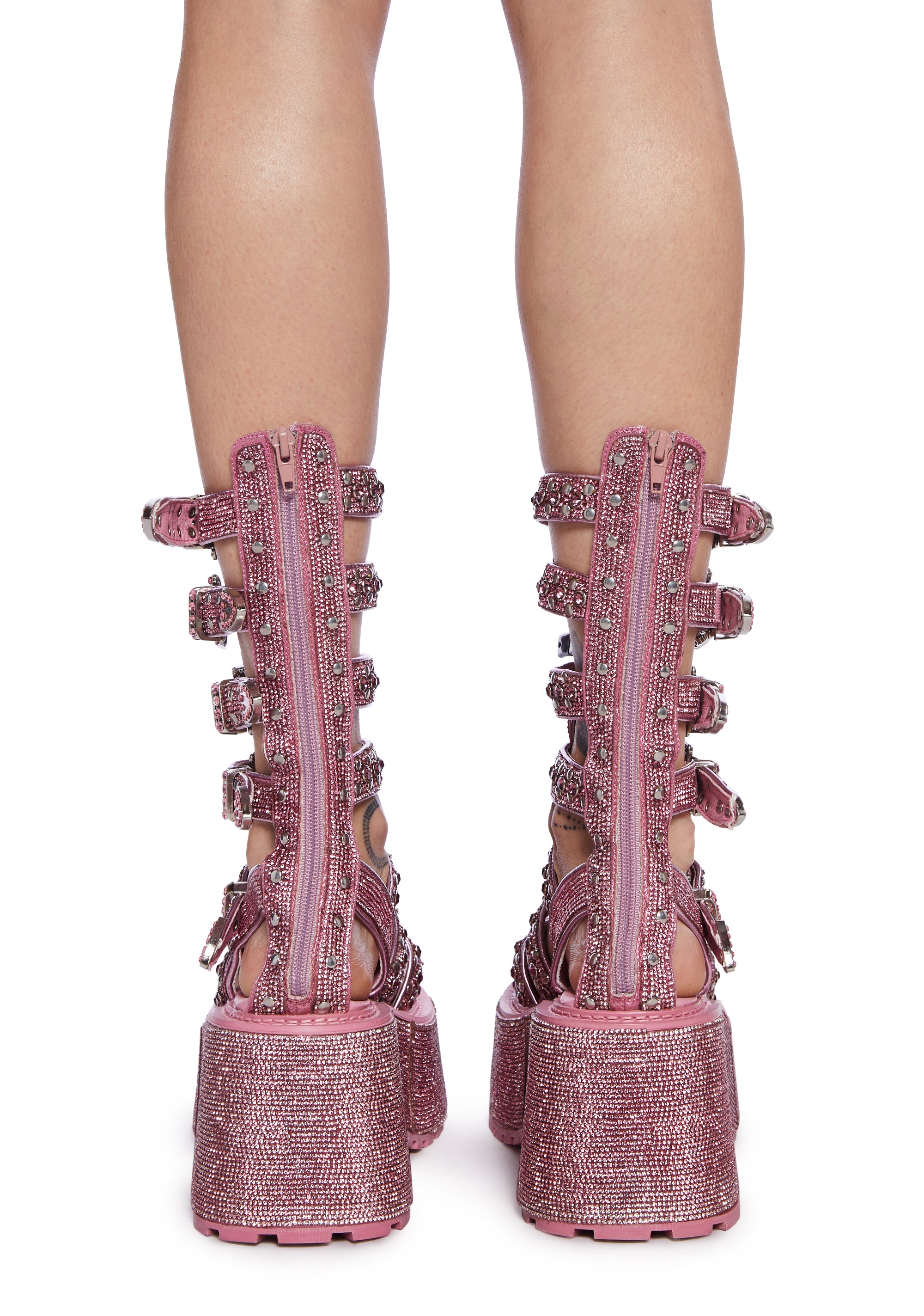 靴 burlesque Pole Dancing Gothic Punk Thigh Over Knee High Boots Platform